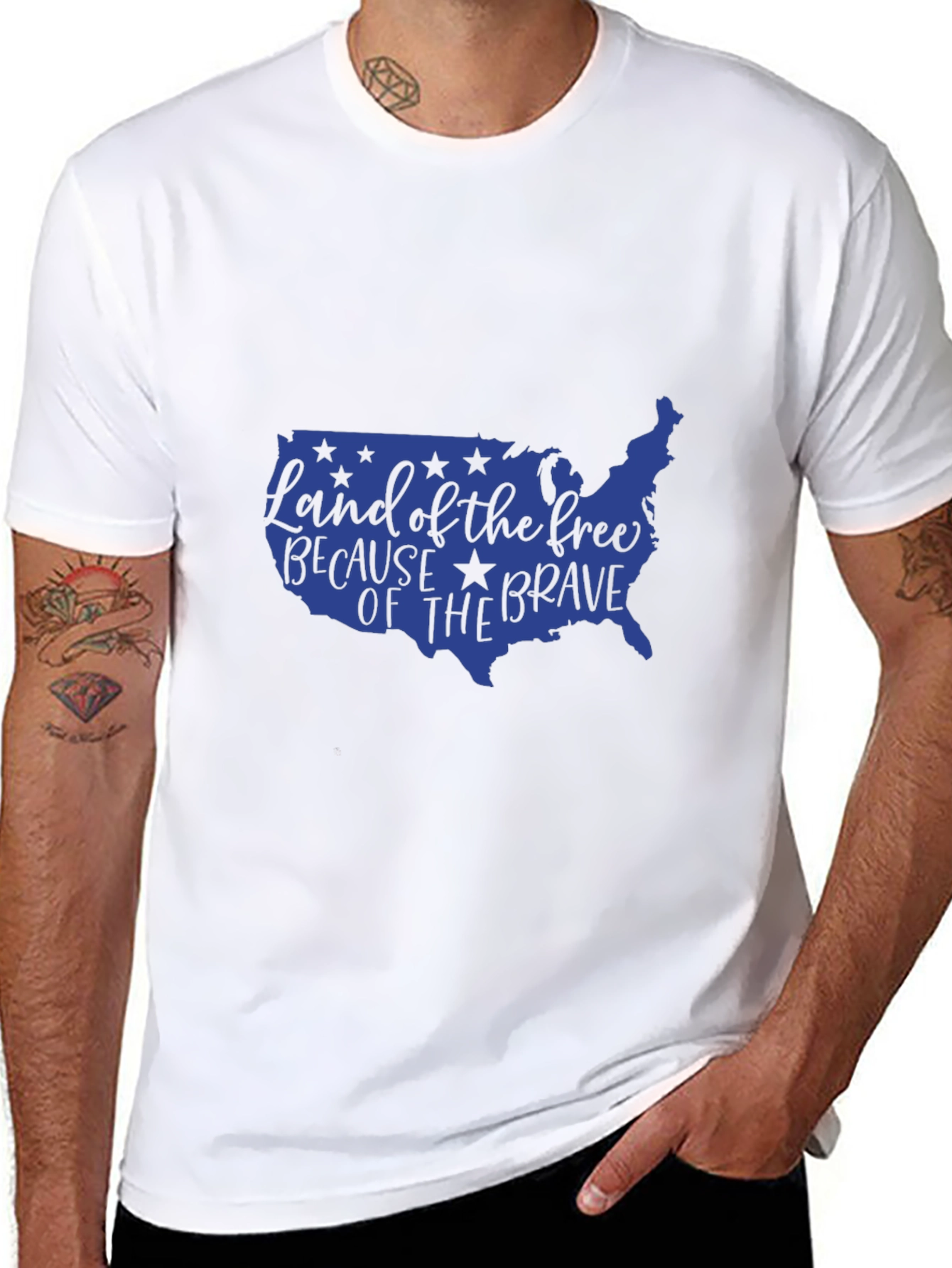 Patriotic Land of the Free Graphic Tee