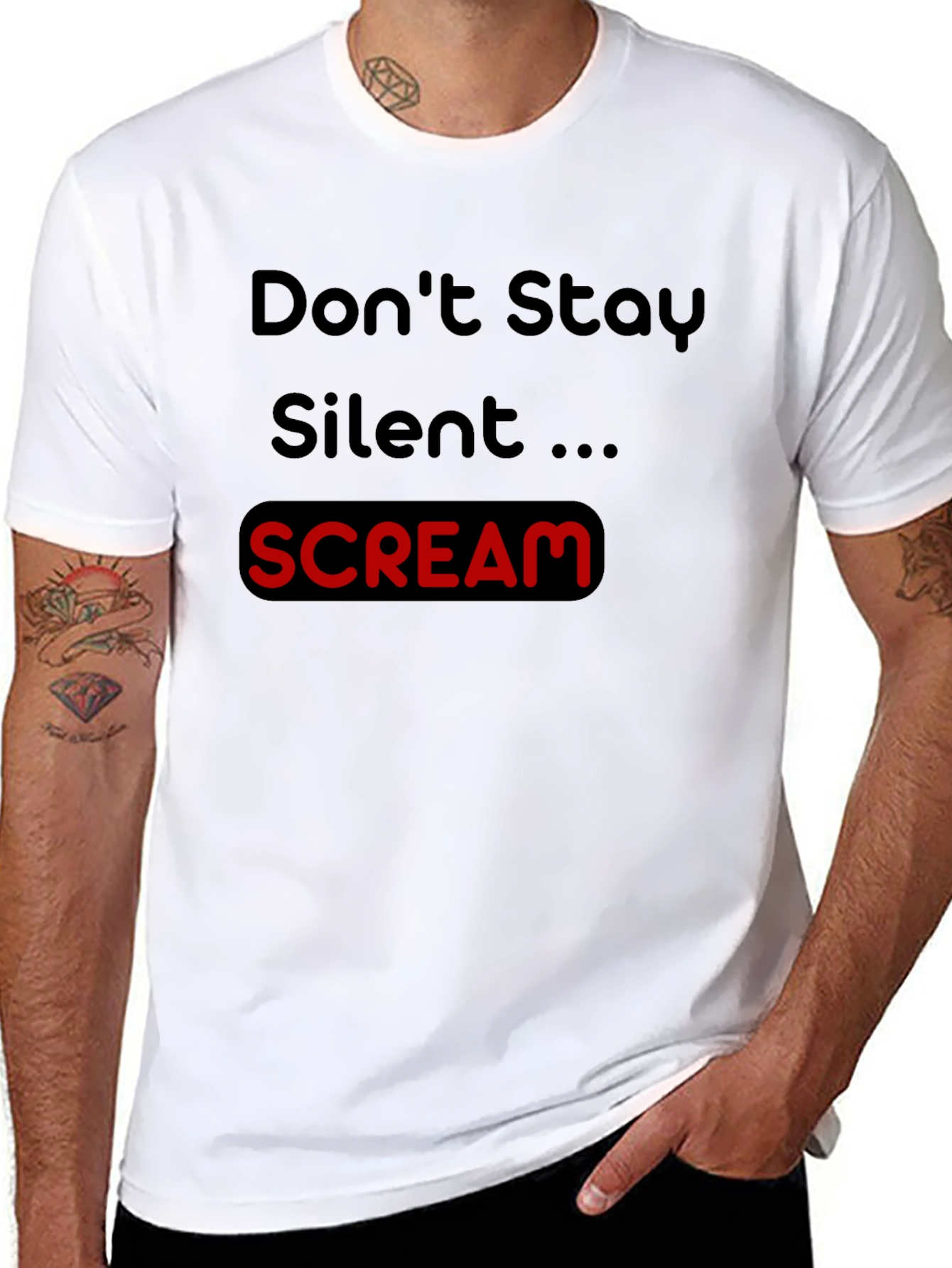 Dont Stay Silent Scream Tee