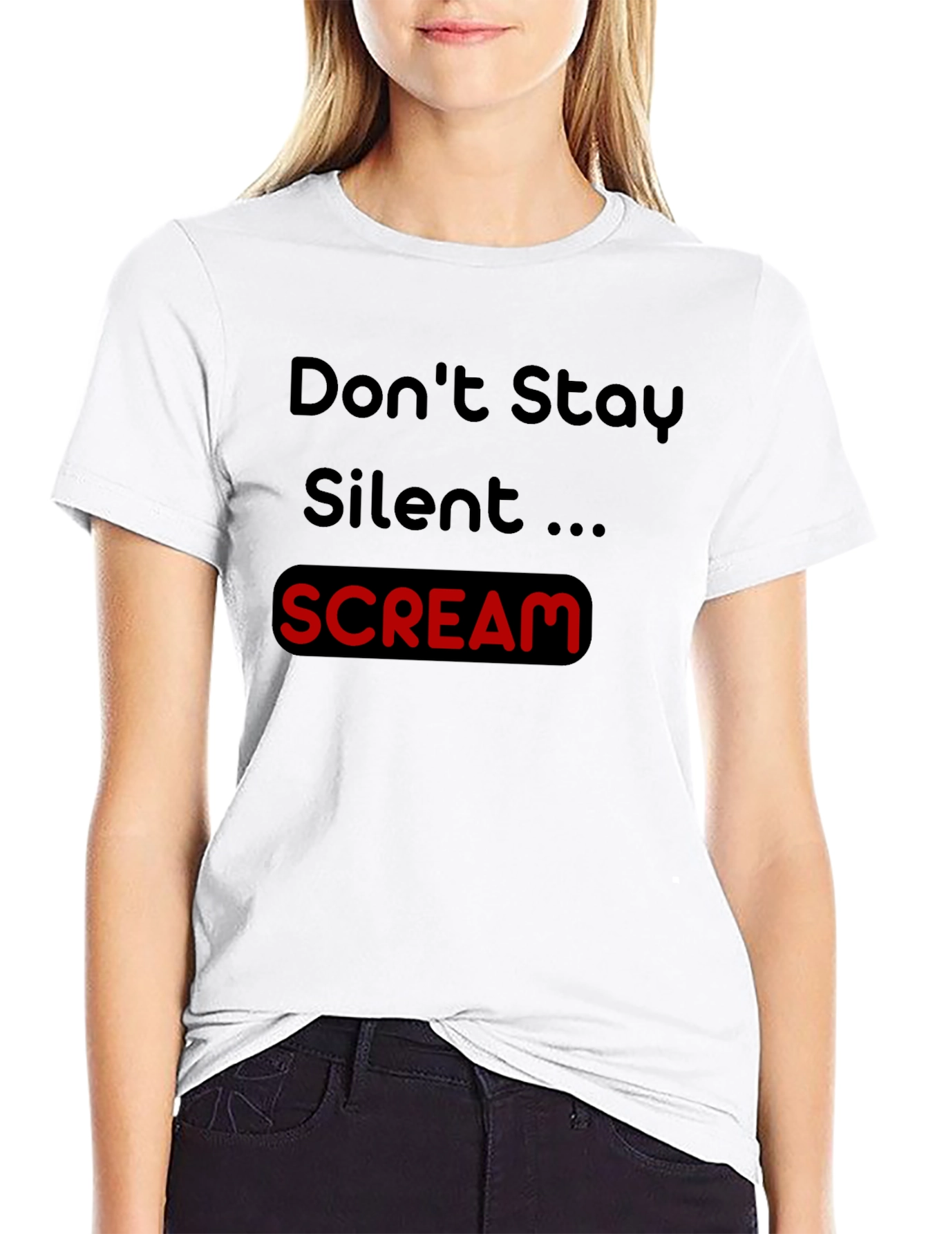 Dont Stay Silent Scream Tee