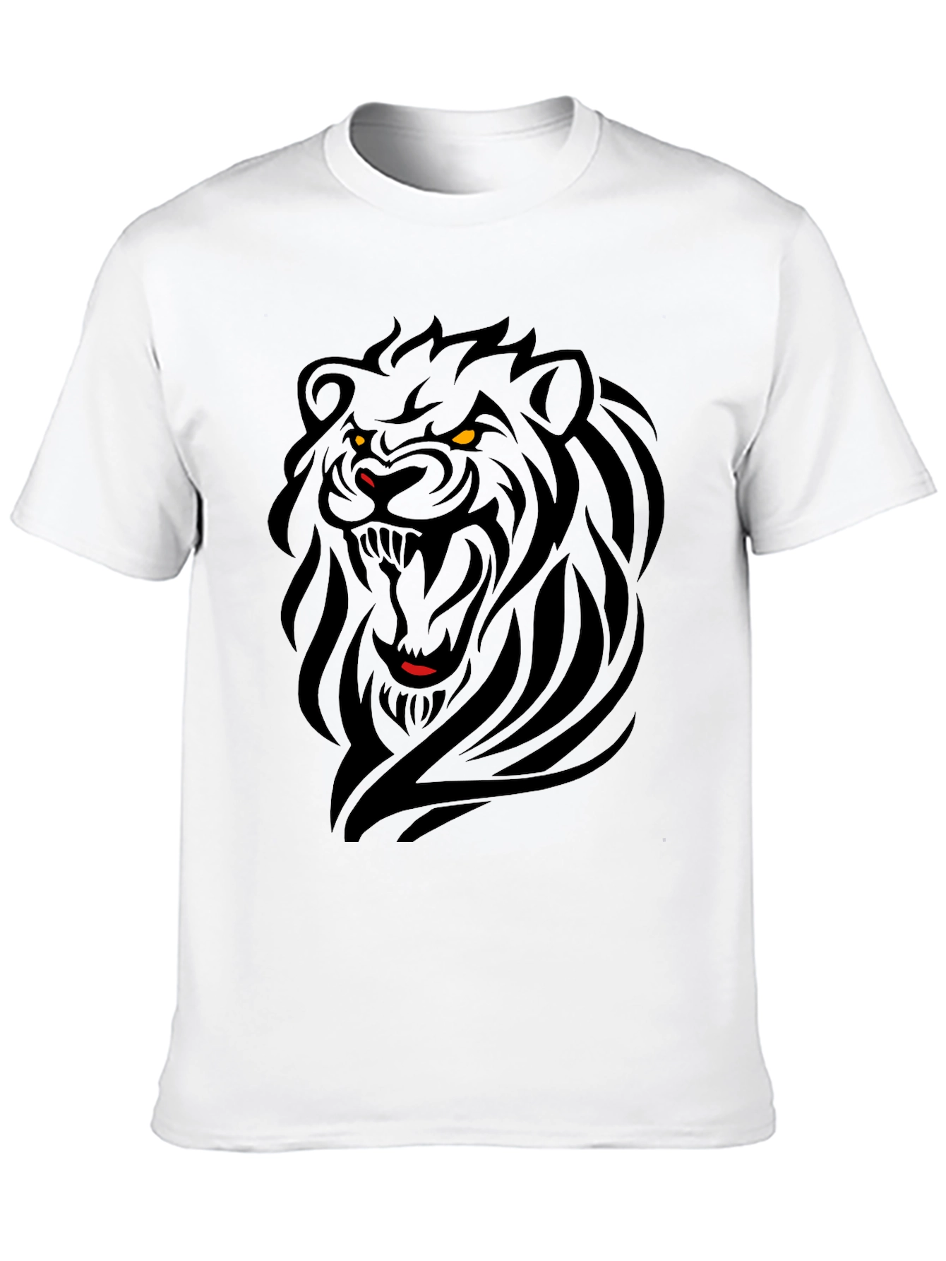 Black Lion Graphic Tee - Fierce Style