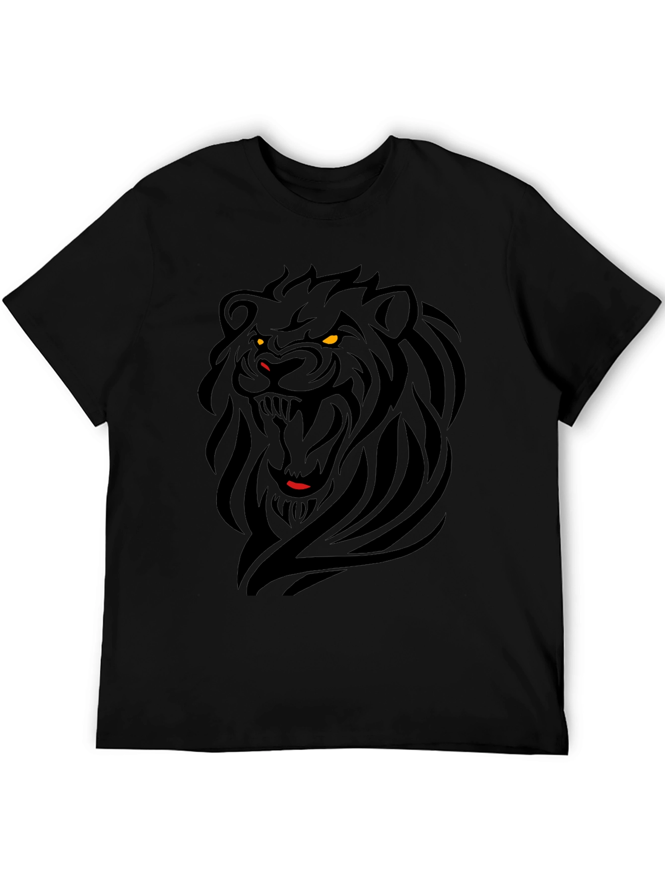 Black Lion Graphic Tee - Fierce Style