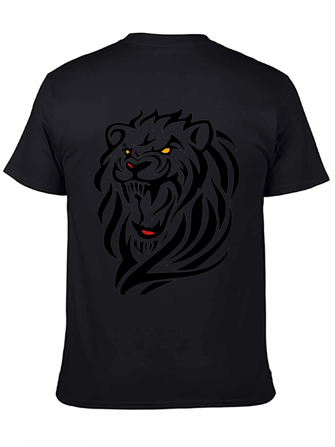 Black Lion Graphic Tee - Fierce Style