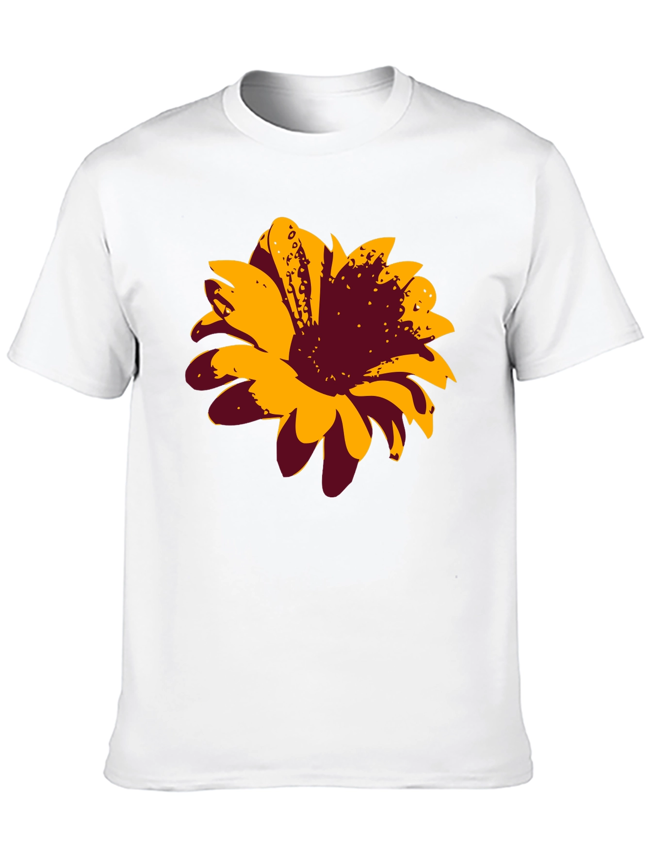 Bold Floral Graphic Tee - Black