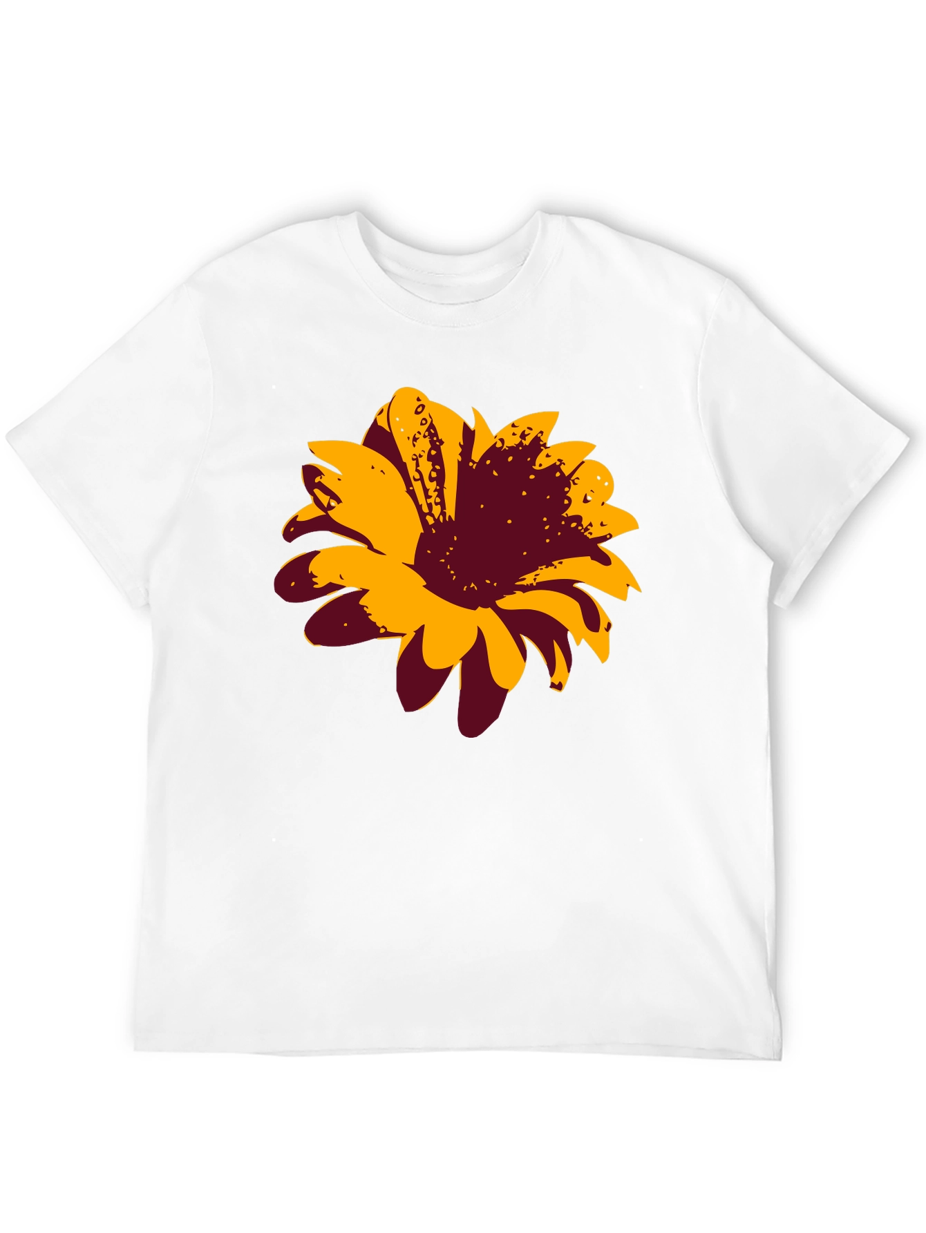 Bold Floral Graphic Tee - Black