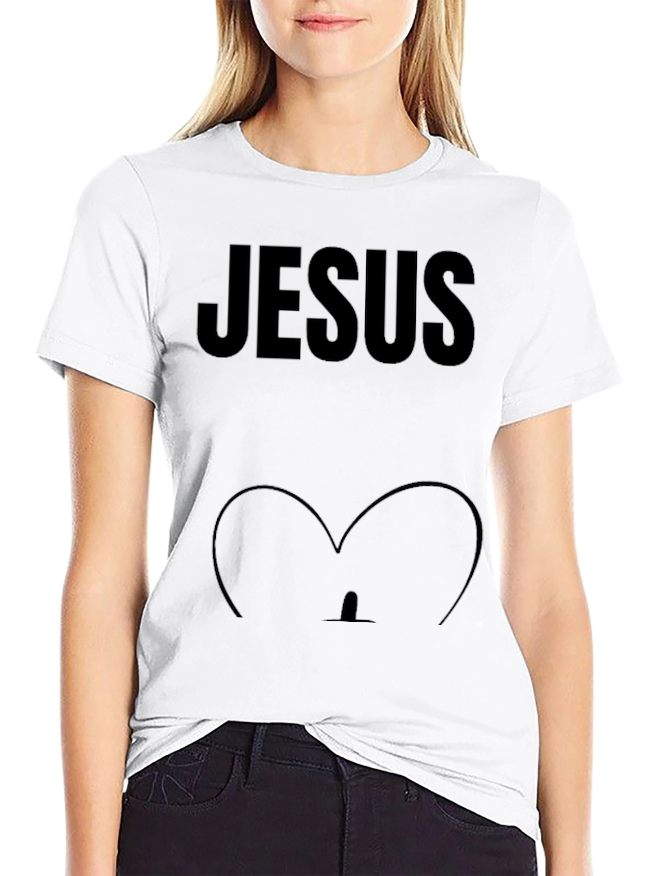 Jesus T-Shirt Funny Pregnancy Announcement Tee