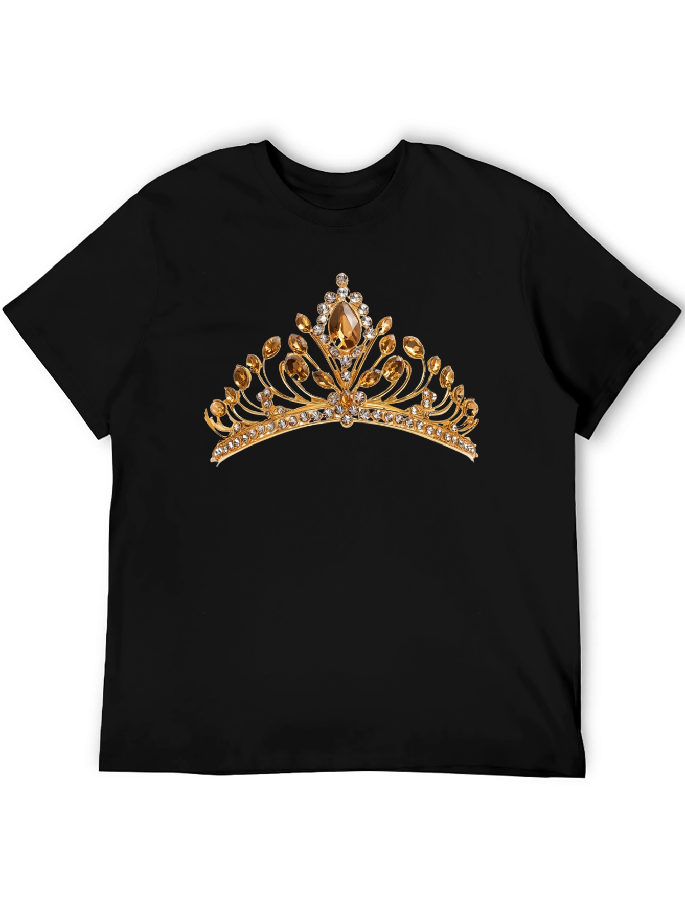 Gold Crown Graphic Black T-Shirt