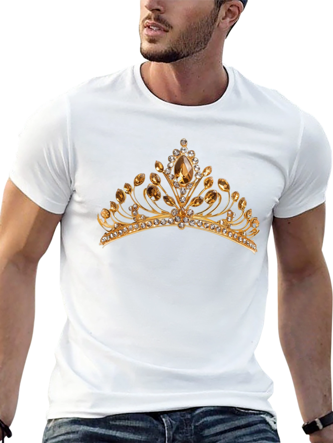 Gold Crown Graphic Black T-Shirt