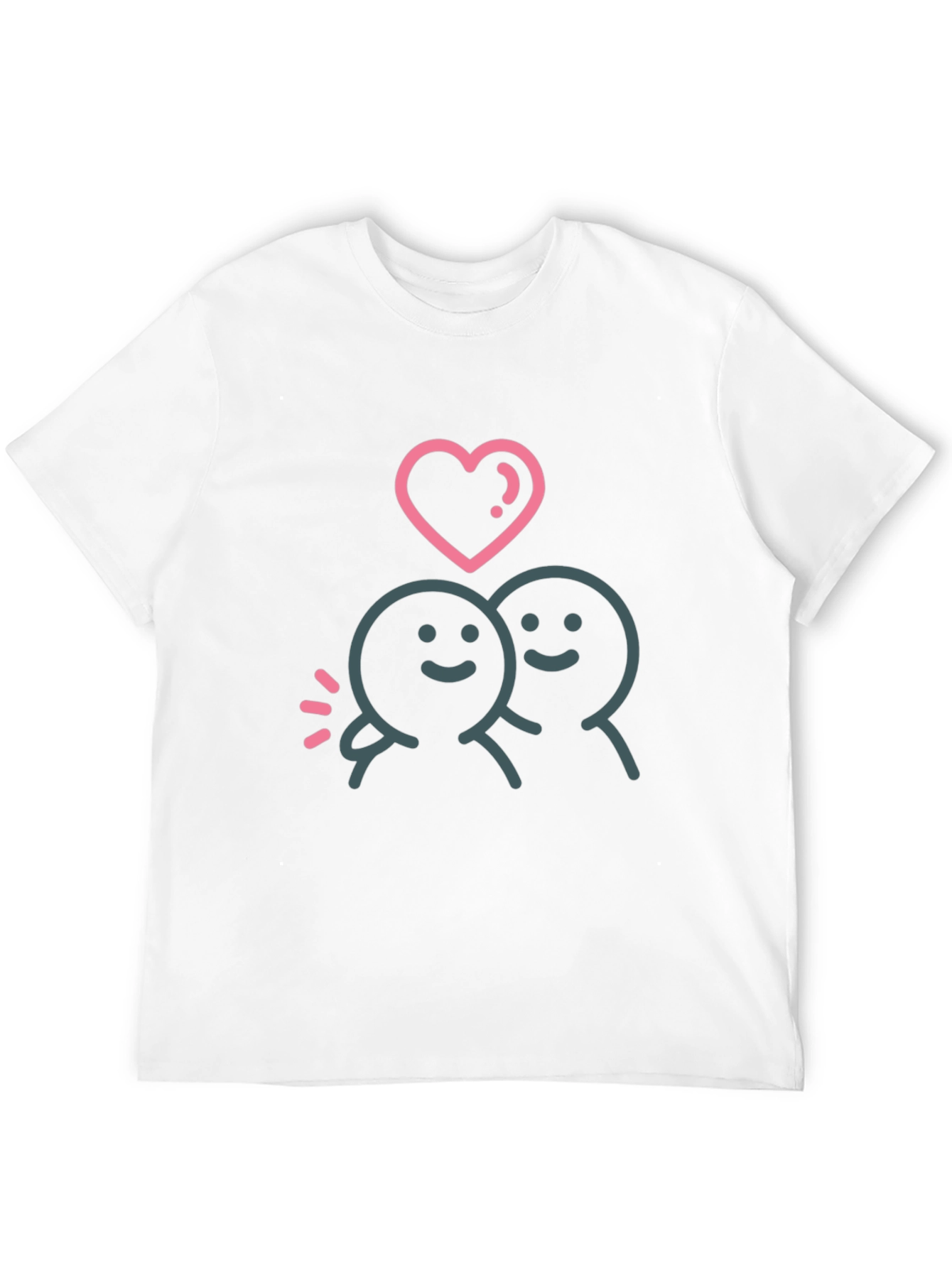 Cute Love Couple Graphic T-Shirt