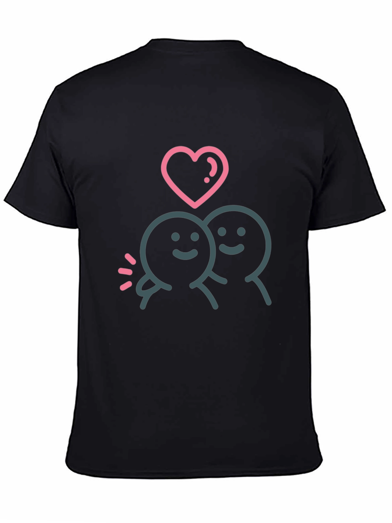 Cute Love Couple Graphic T-Shirt