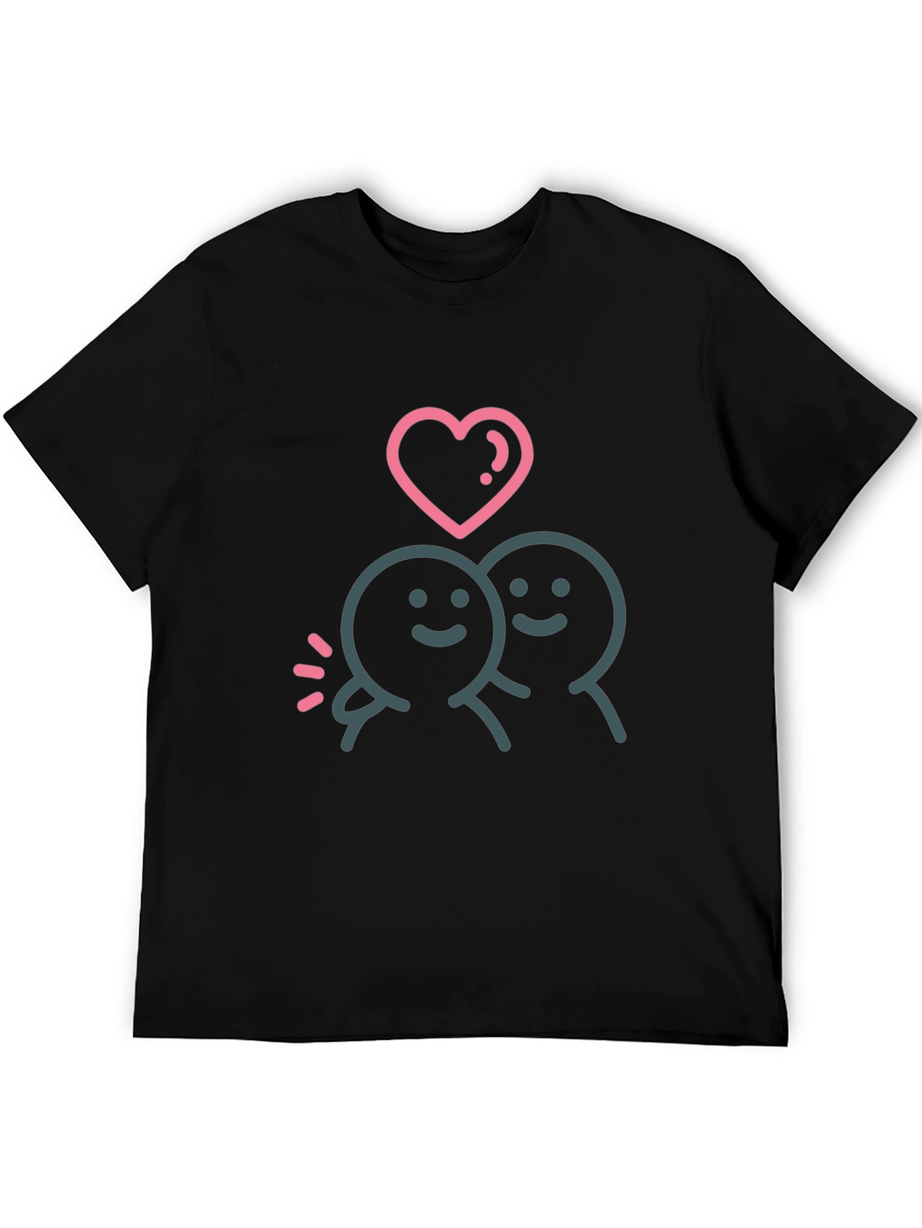 Cute Love Couple Graphic T-Shirt