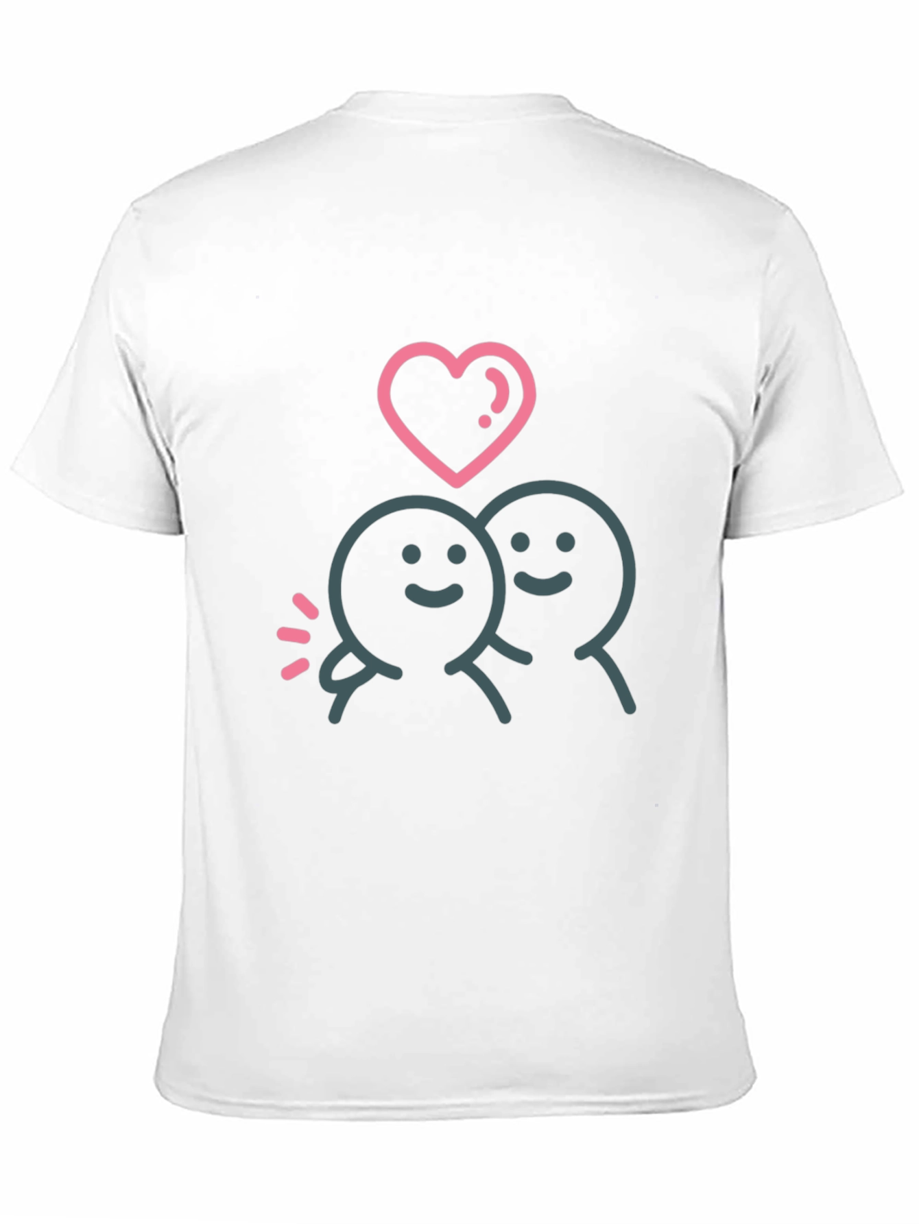 Cute Love Couple Graphic T-Shirt