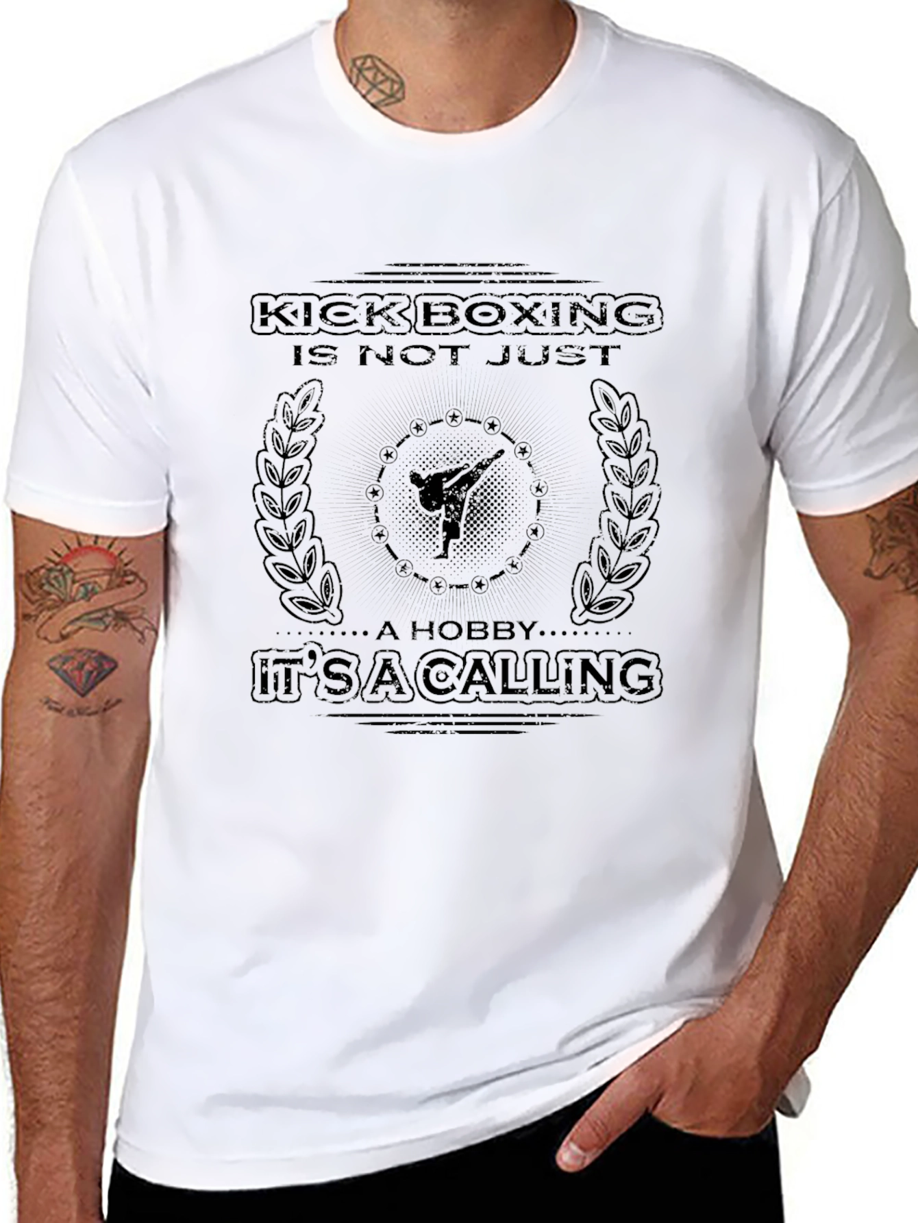 Kickboxing Calling Graphic Tee - Martial Arts T-Shirt
