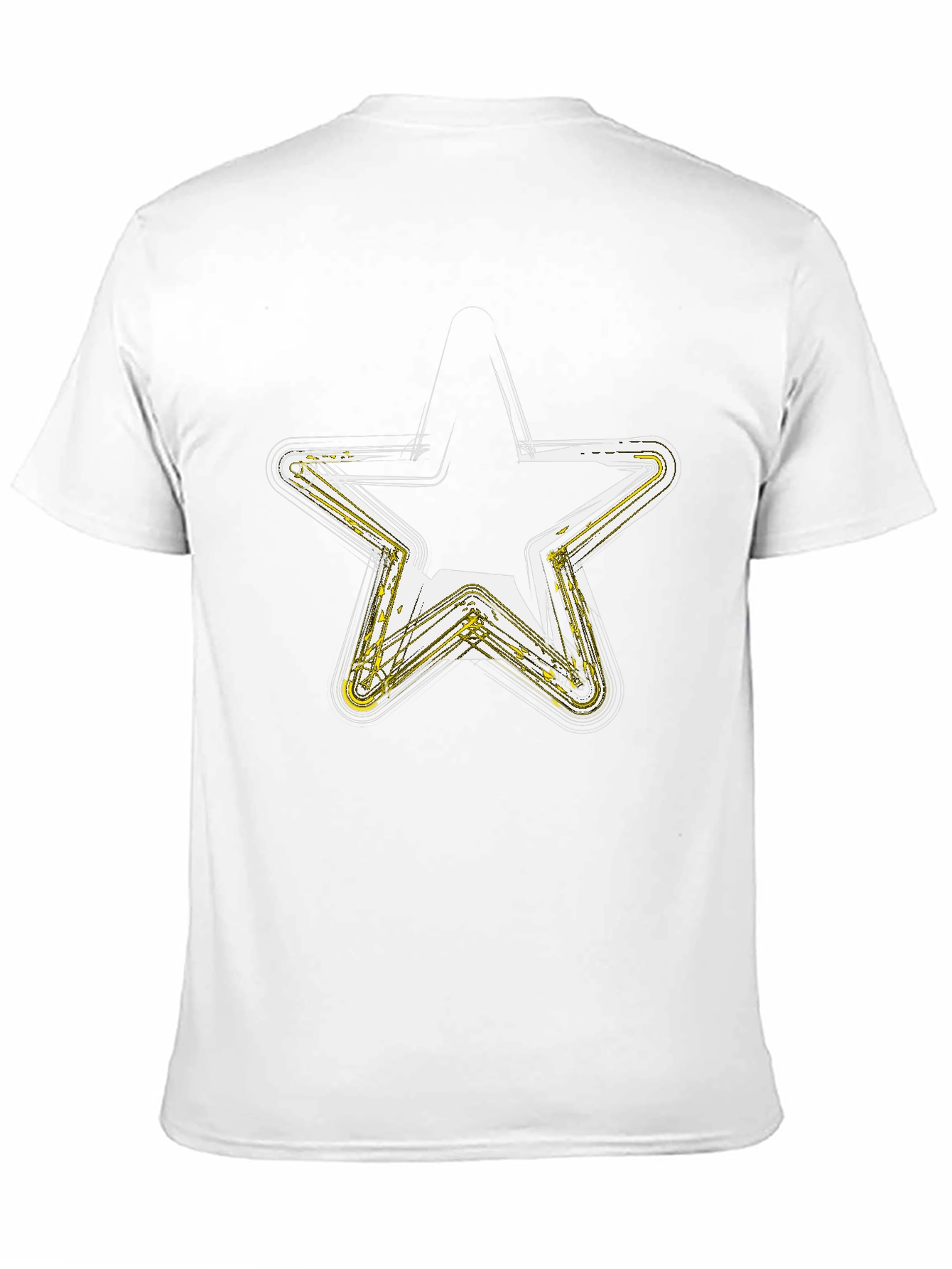 Neon Star Graphic Black T-Shirt
