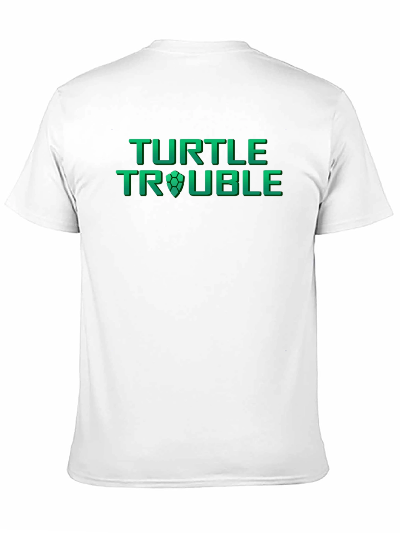 Turtle Trouble Graphic Print Mens Black T-Shirt