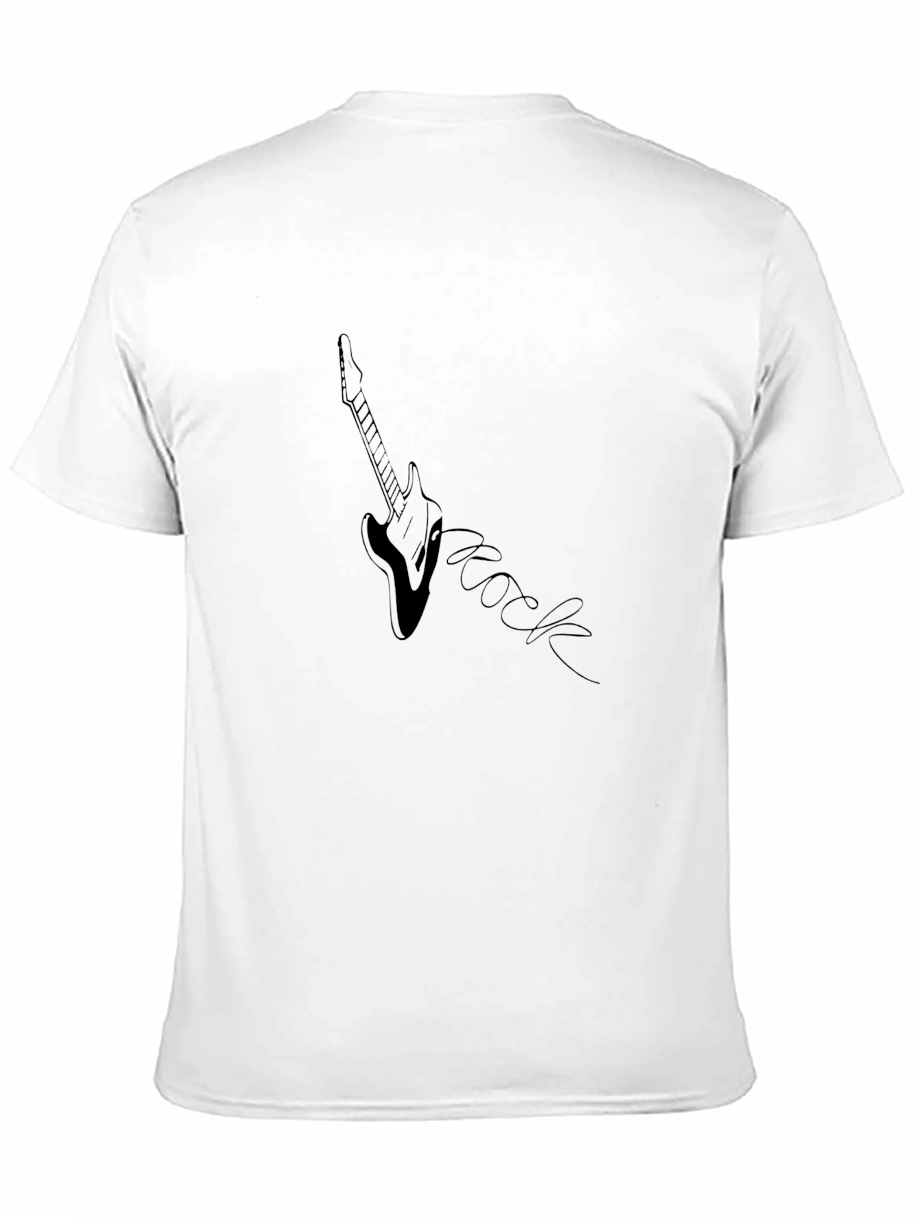 Rock Guitar Graphic Tee - Black Unisex T-Shirt