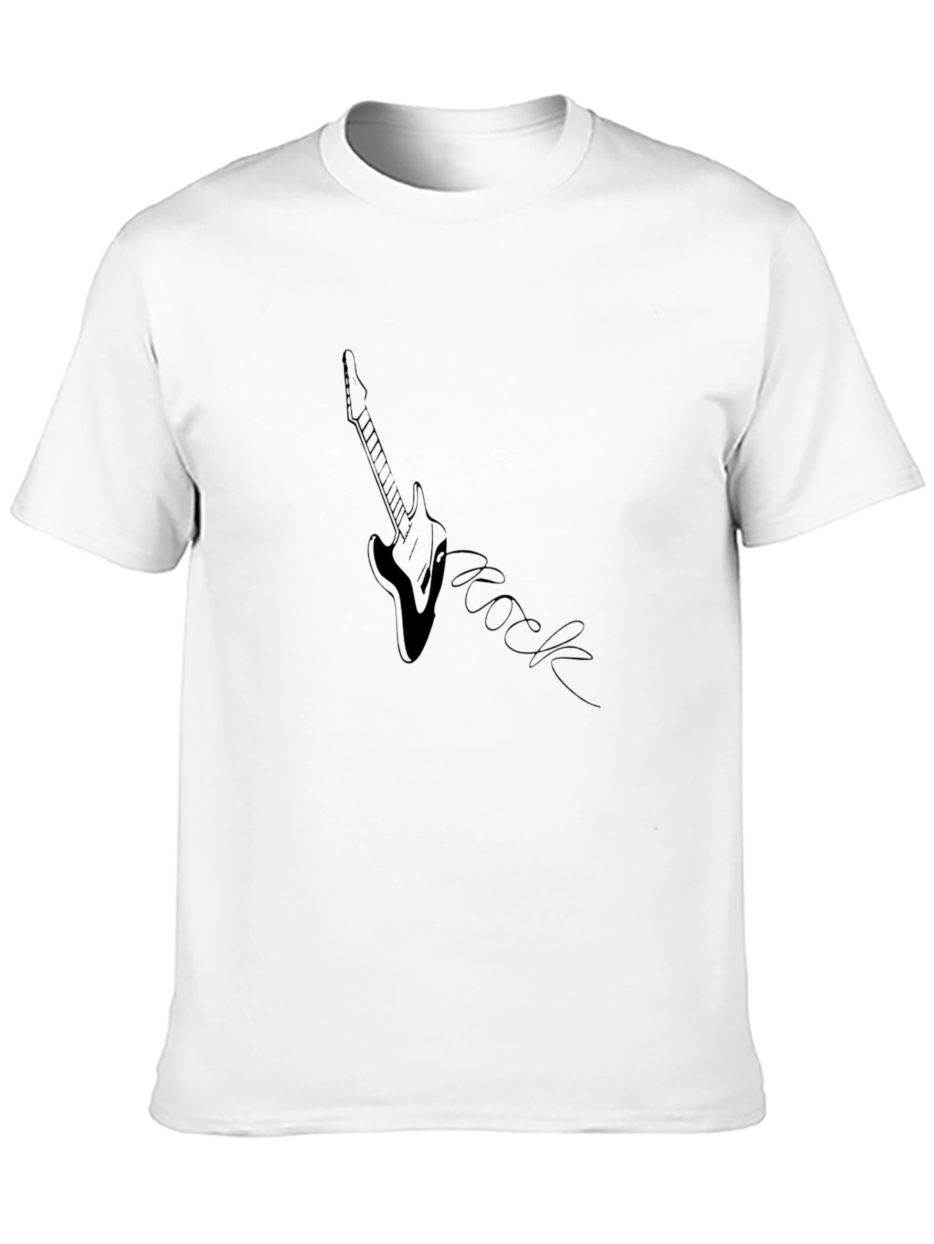 Rock Guitar Graphic Tee - Black Unisex T-Shirt