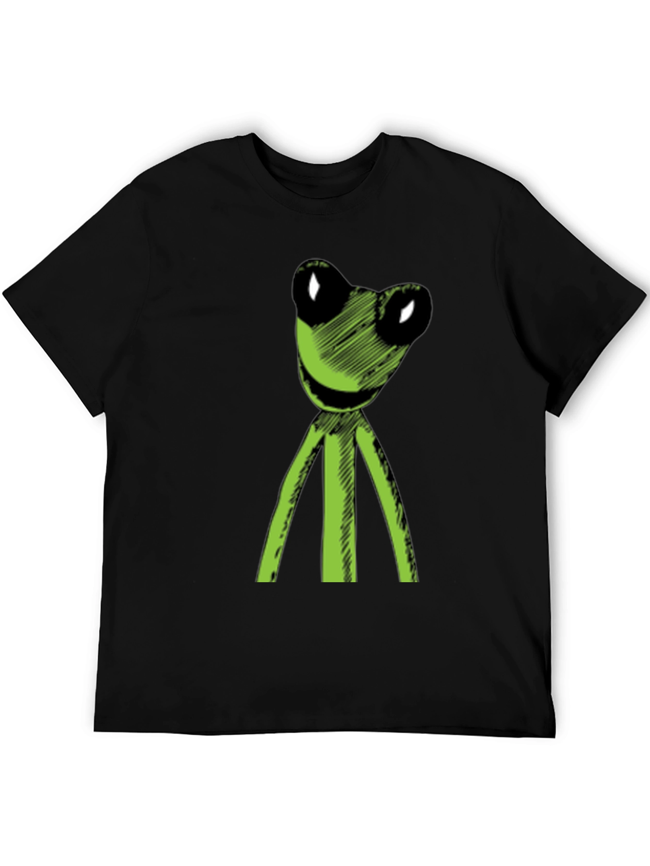 Kermit Sketch Tee - Black Relaxed Fit
