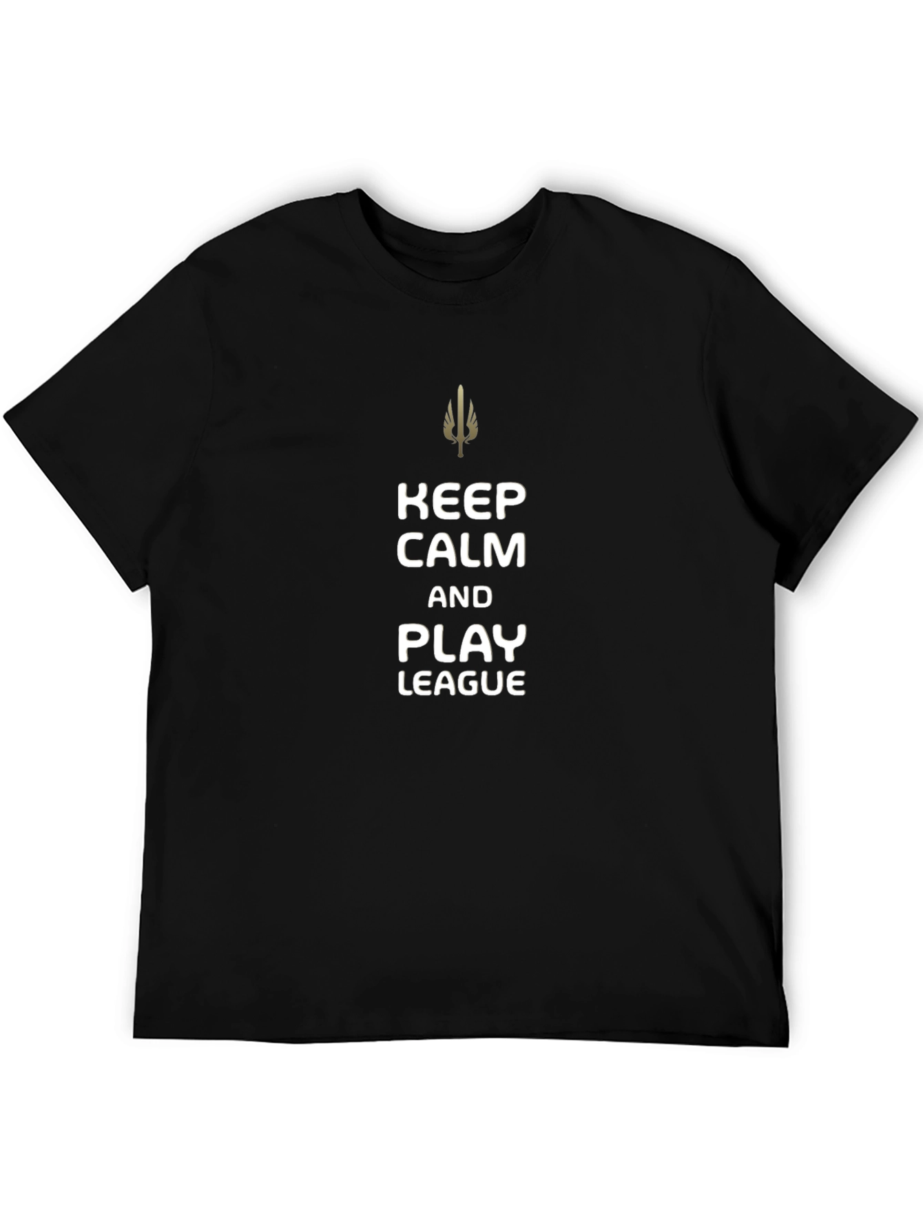 Keep Calm and Play League Black T-Shirt