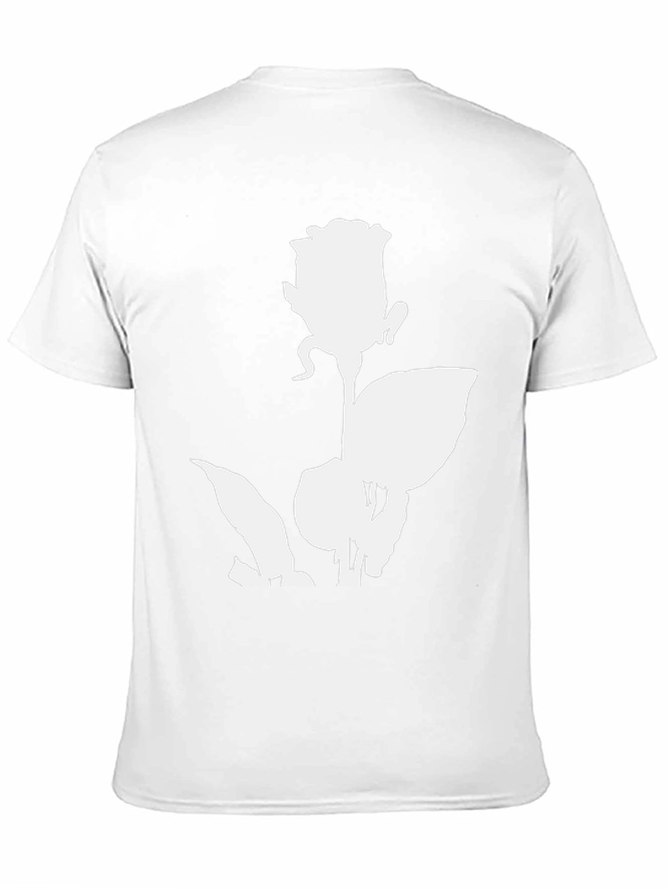 Rose Graphic Print Black T-Shirt