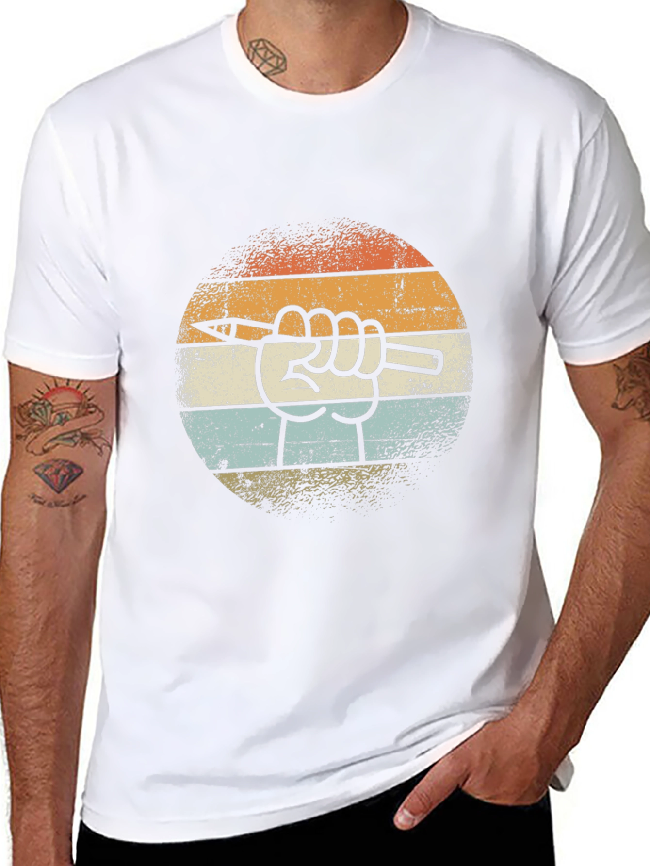 Retro Artist Hand T-Shirt