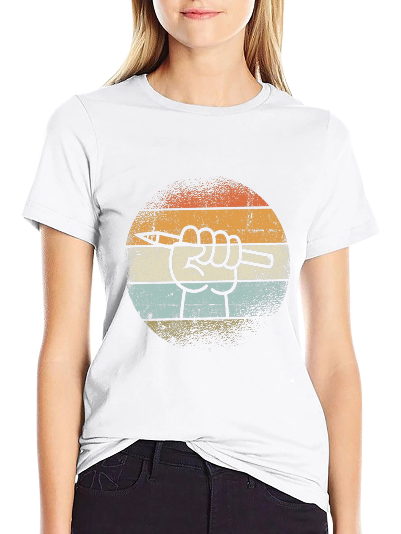 Retro Artist Hand T-Shirt