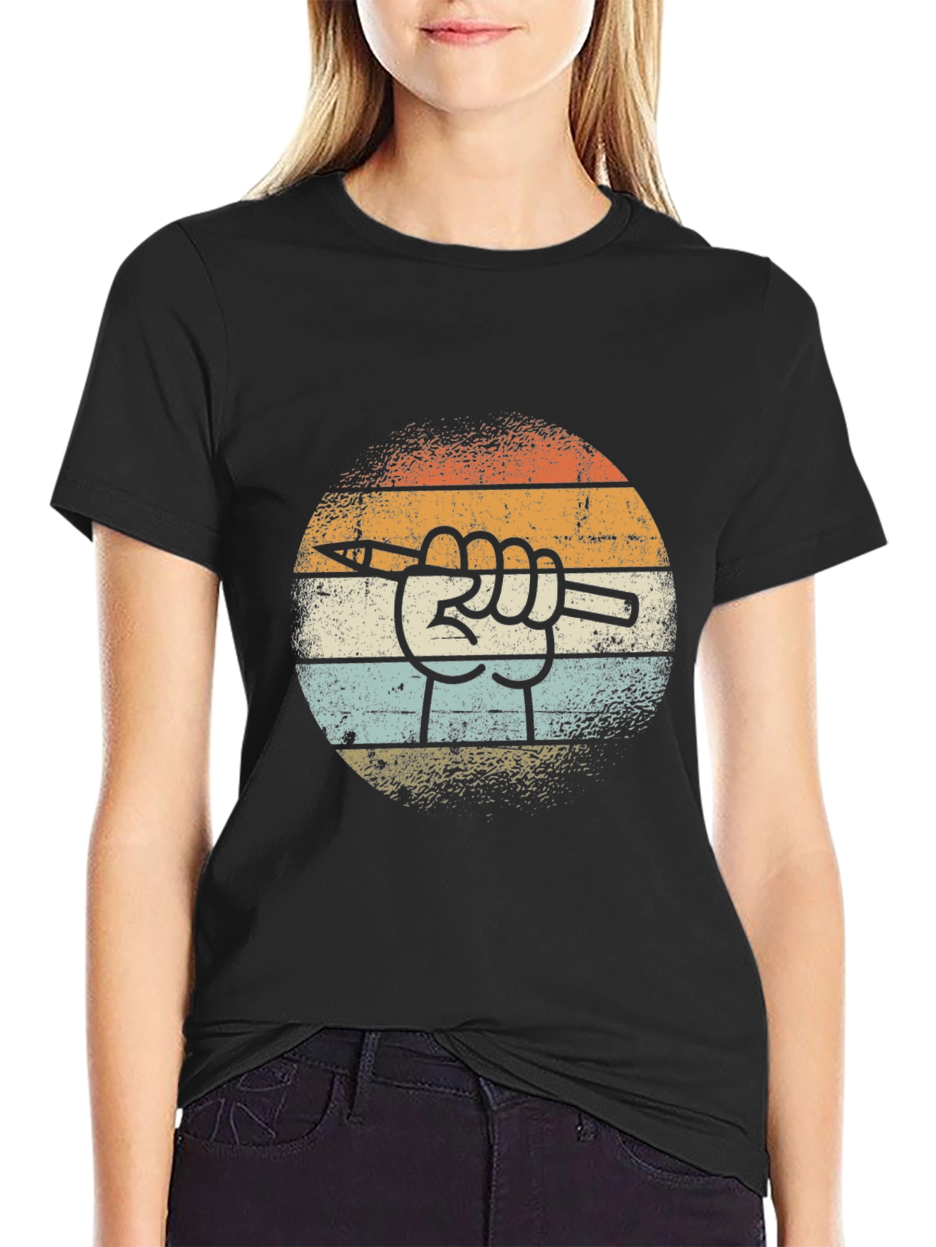 Retro Artist Hand T-Shirt
