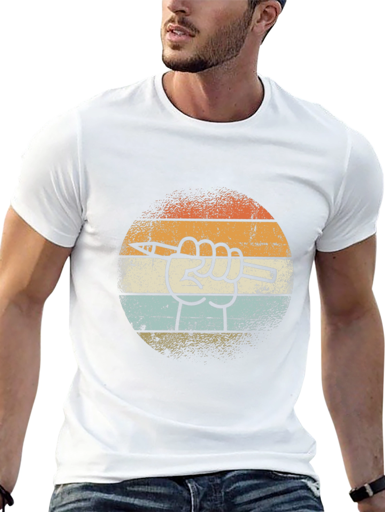 Retro Artist Hand T-Shirt