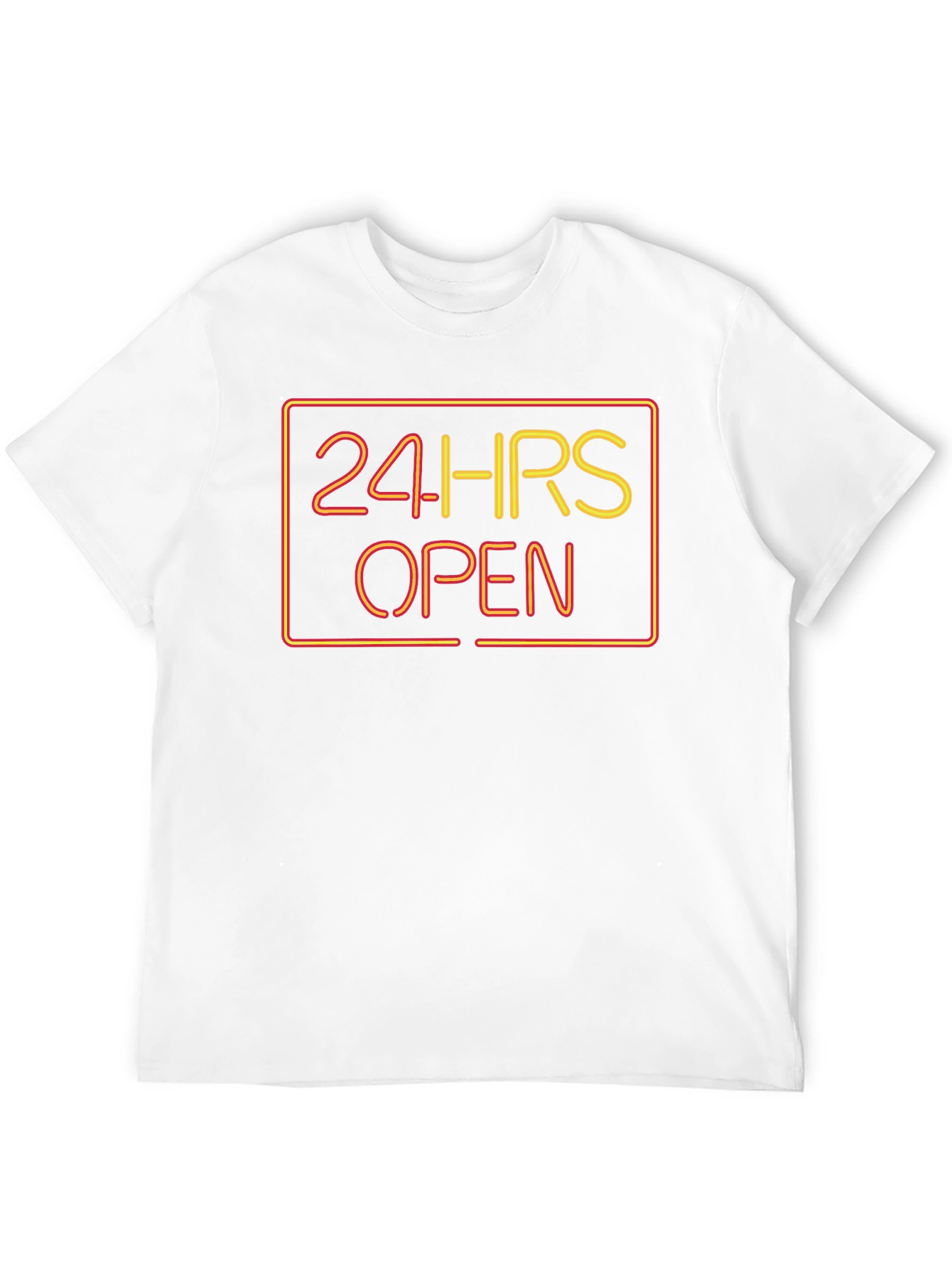 24 HRS Open Graphic Tee - Soft Black T-Shirt