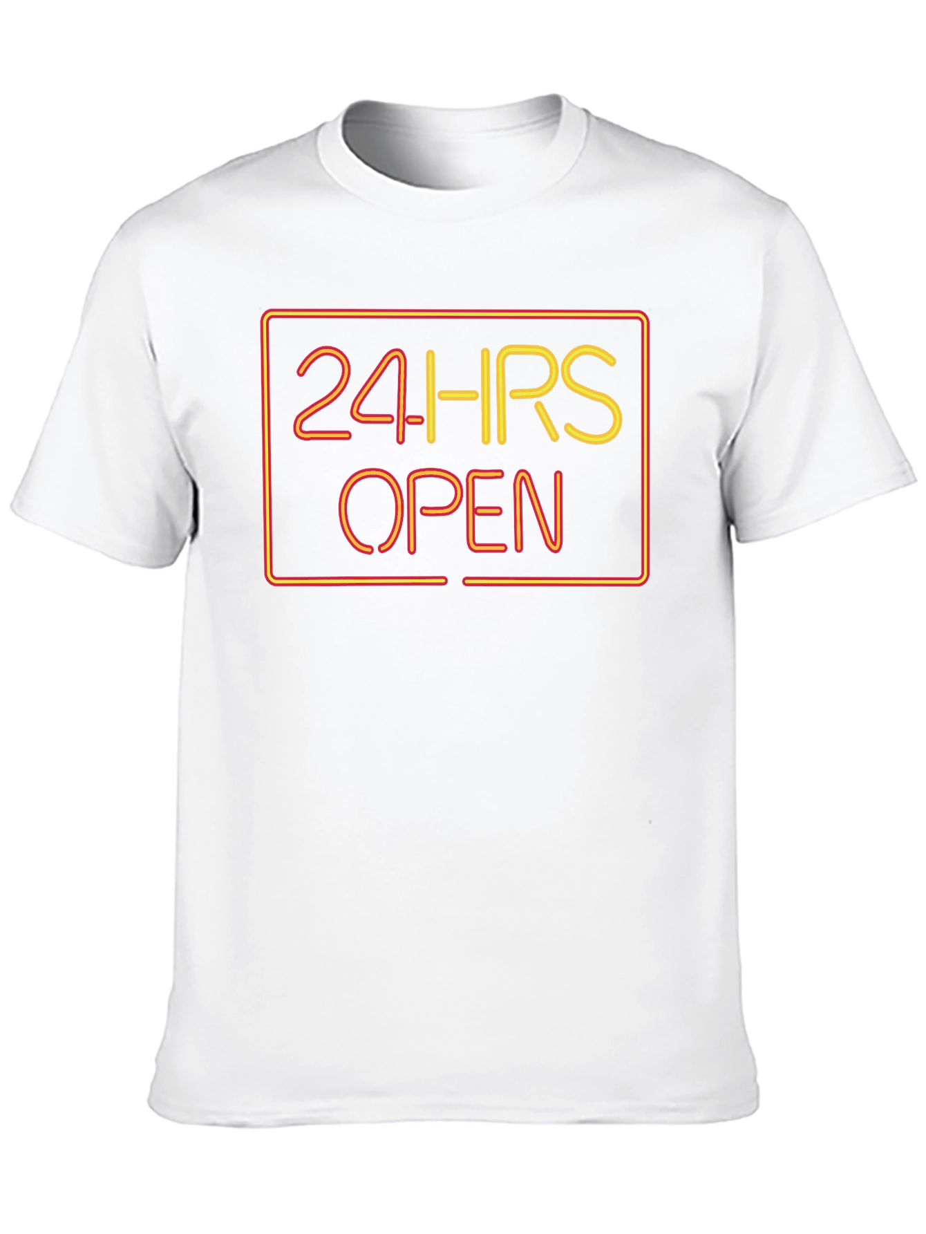 24 HRS Open Graphic Tee - Soft Black T-Shirt