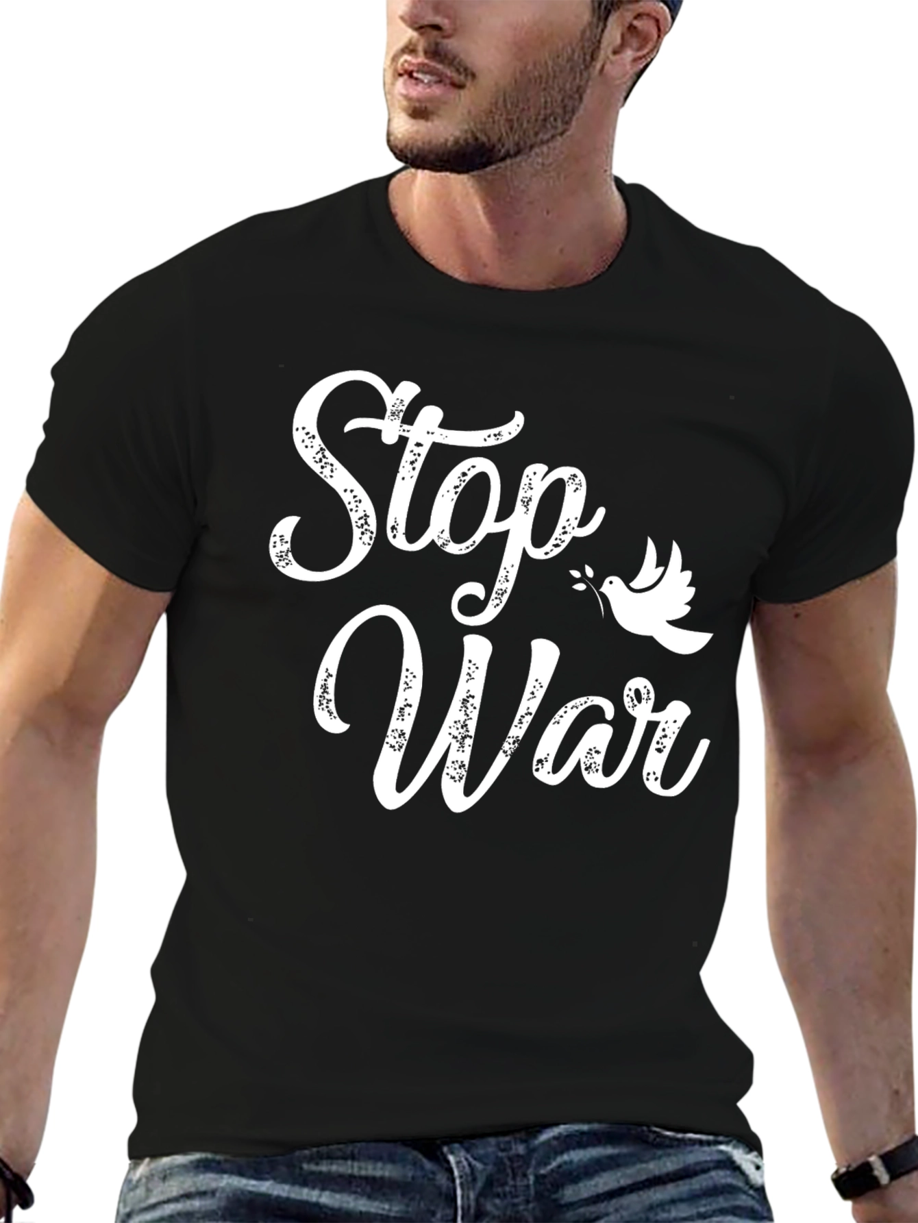 Stop War Dove Graphic T-Shirt