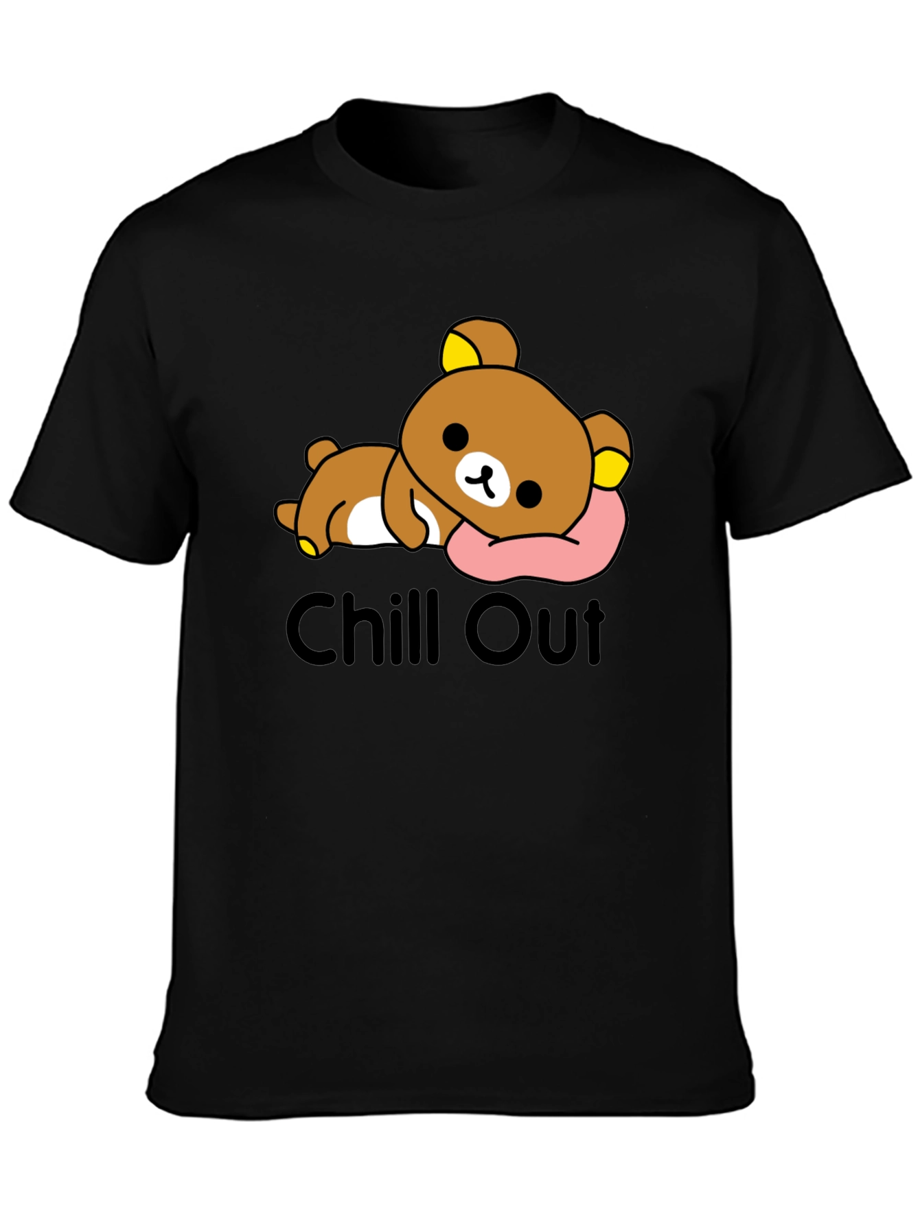 Chill Out Bear T-Shirt - Relaxed Cartoon Tee