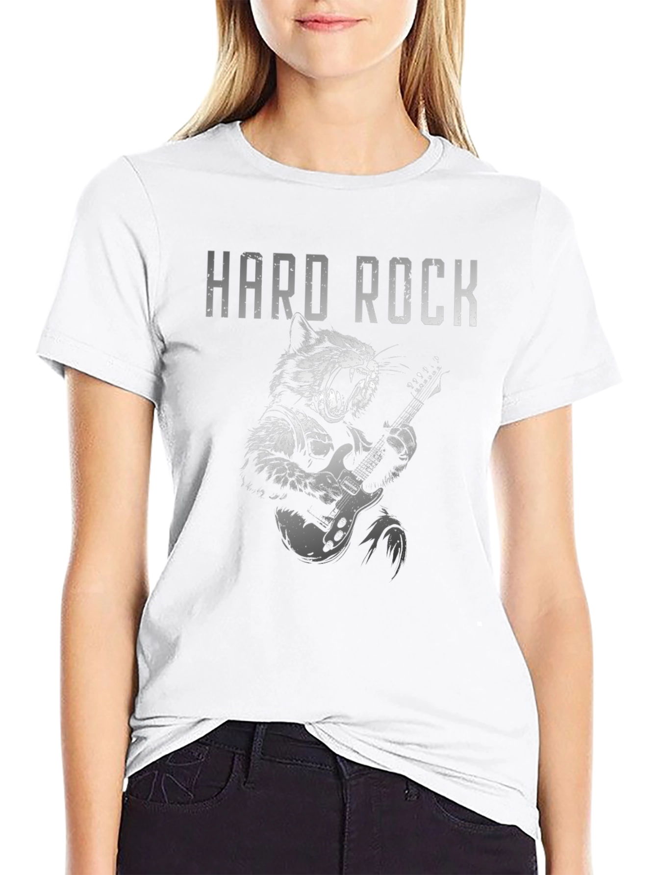 Hard Rock Cat T-Shirt - Graphic Tee