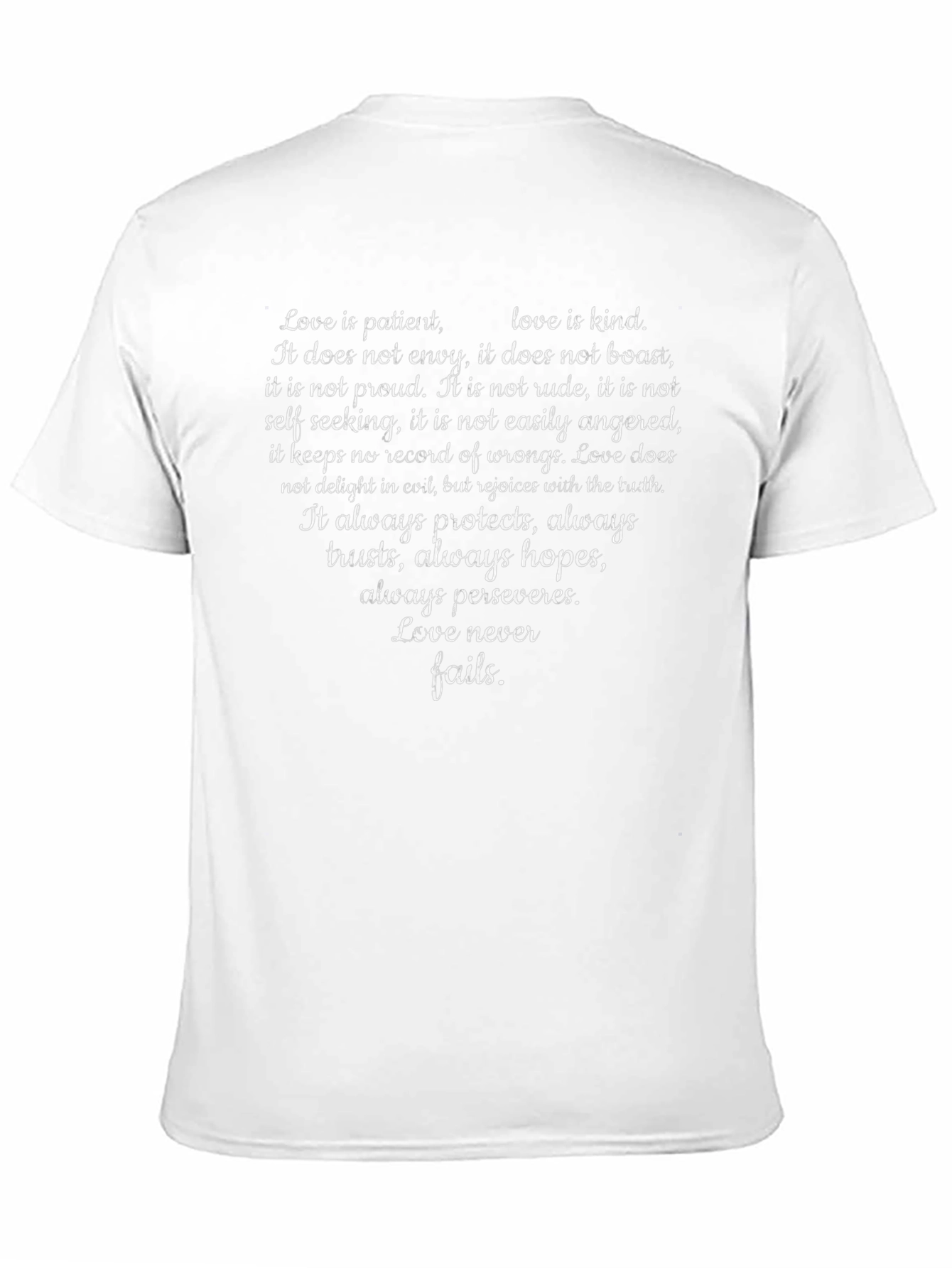 Love Is Patient T-Shirt - Inspirational Quote Tee