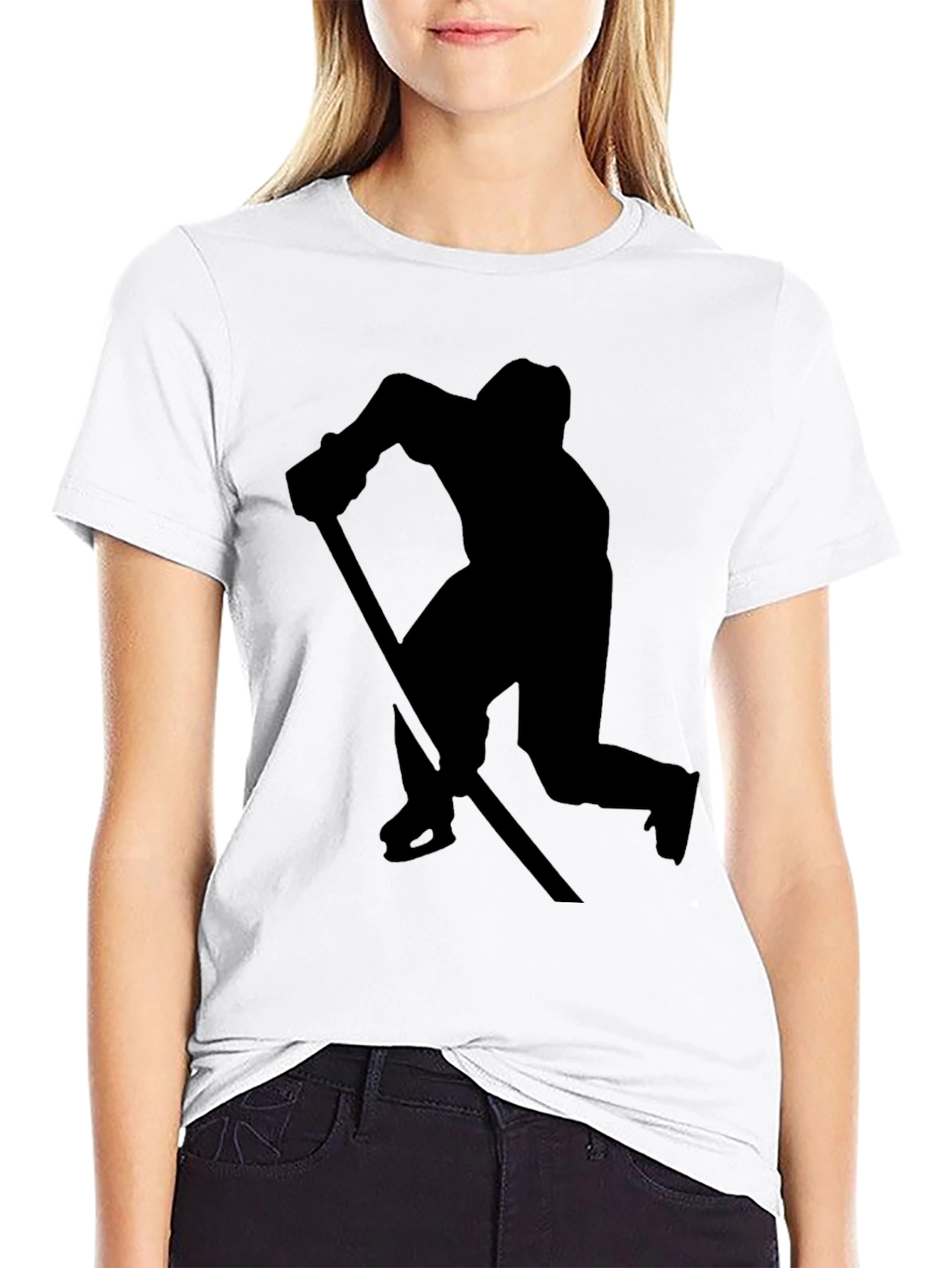 Hockey Player Graphic T-Shirt