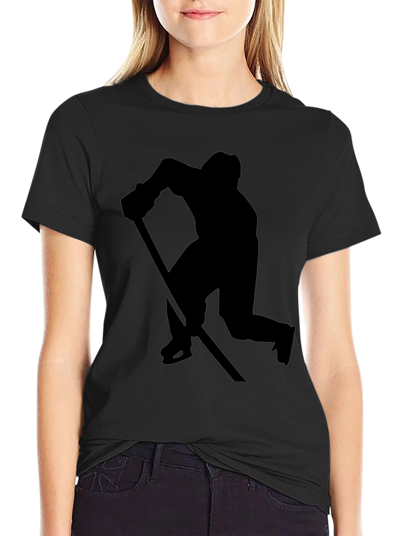 Hockey Player Graphic T-Shirt