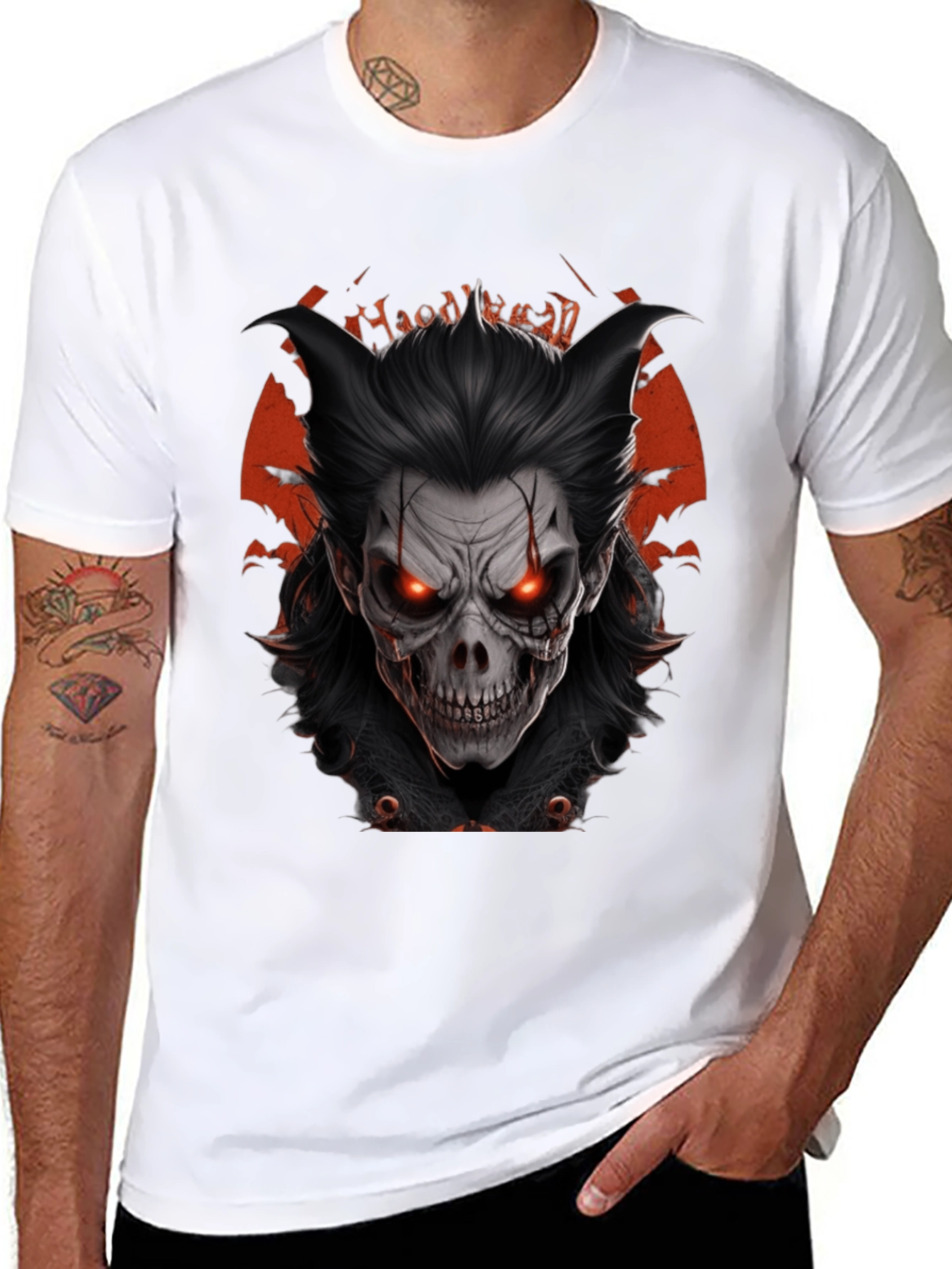 Halloween Demon Graphic T-Shirt