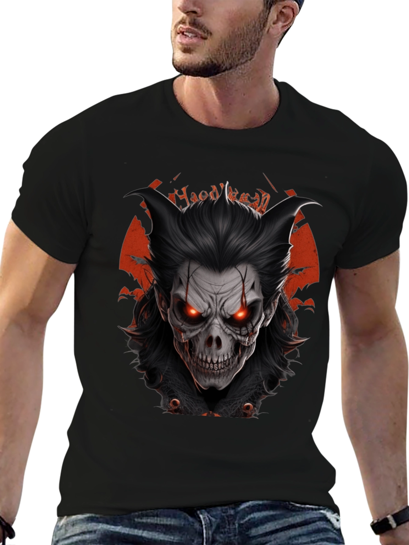 Halloween Demon Graphic T-Shirt