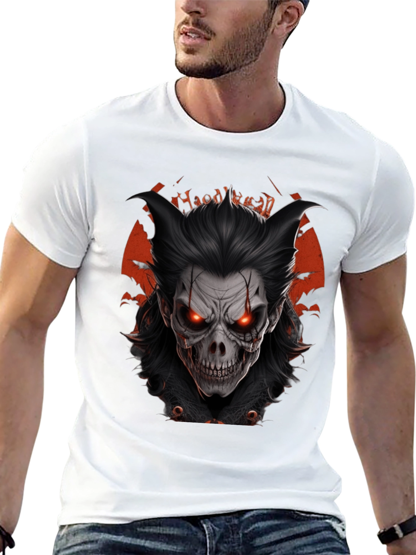 Halloween Demon Graphic T-Shirt
