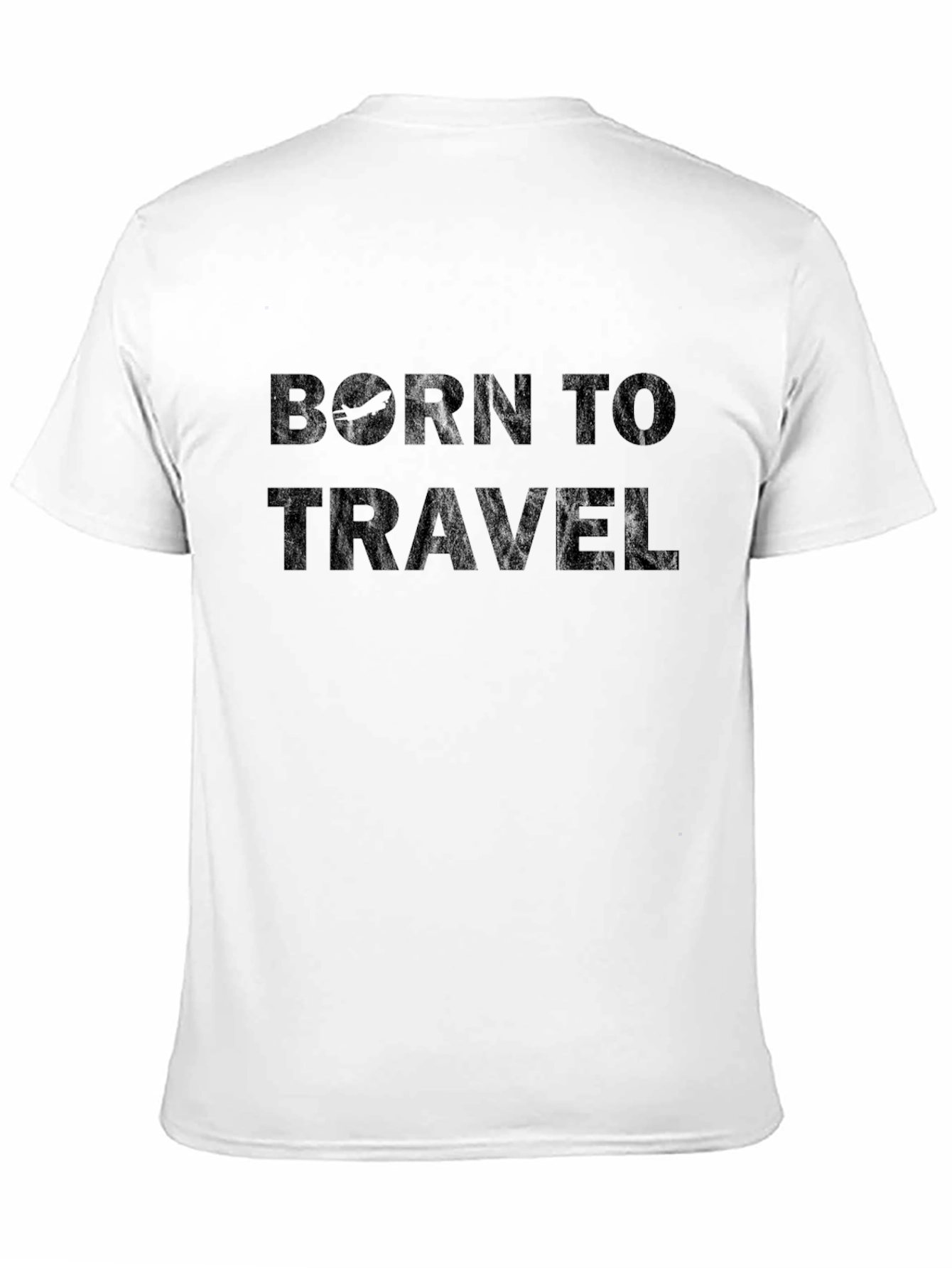 Born To Travel Black Graphic Tee
