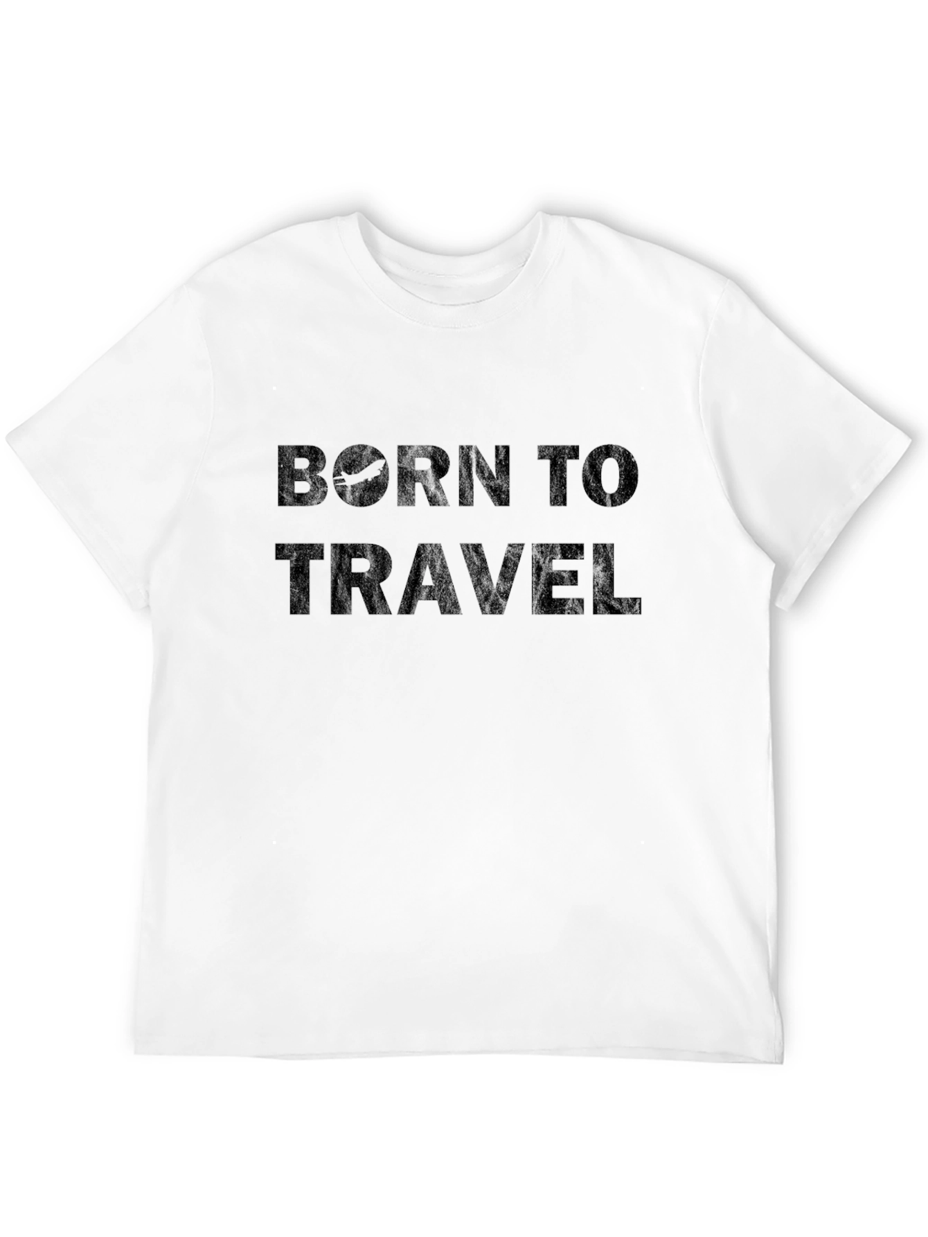 Born To Travel Black Graphic Tee