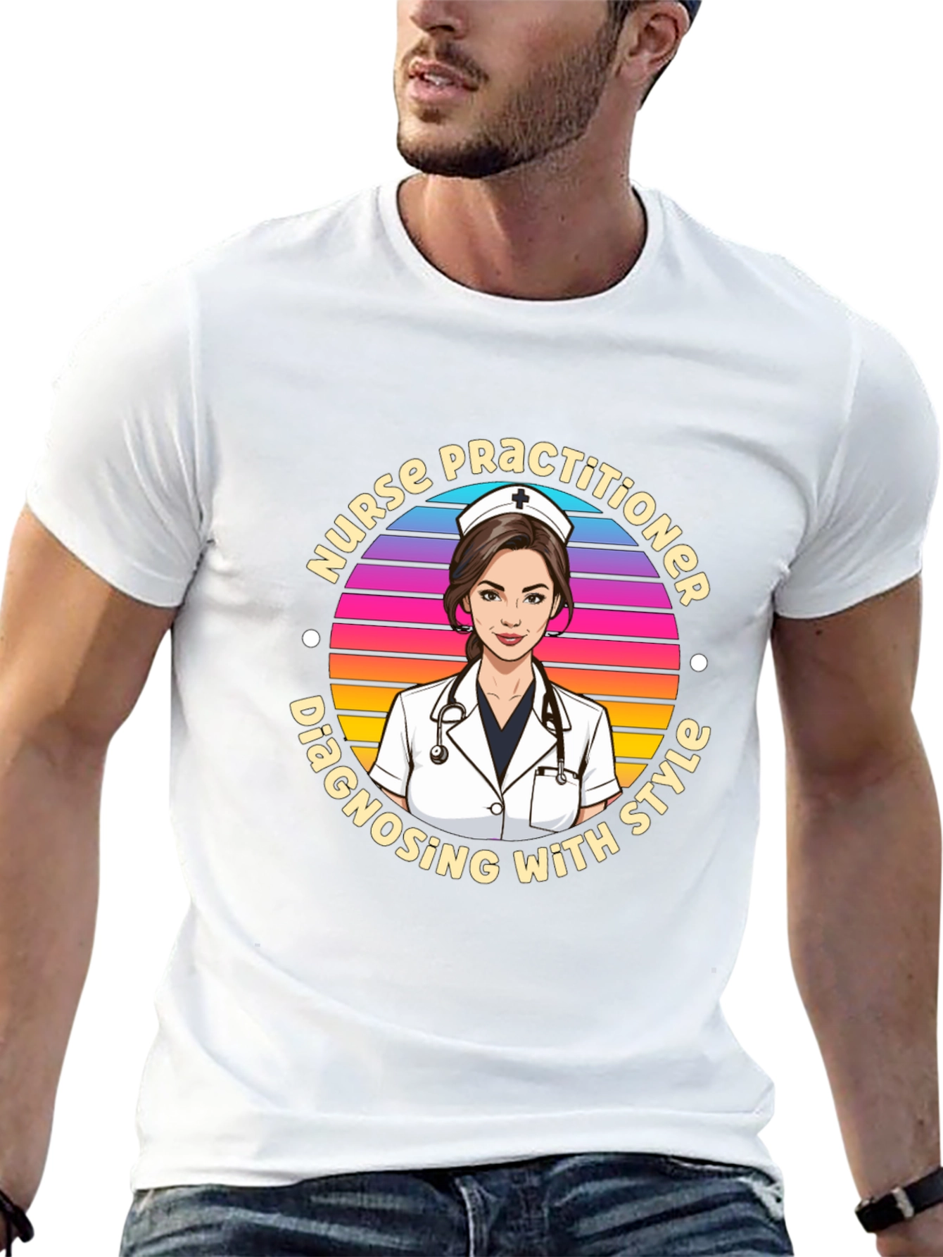 Nurse Practitioner Style Graphic T-Shirt