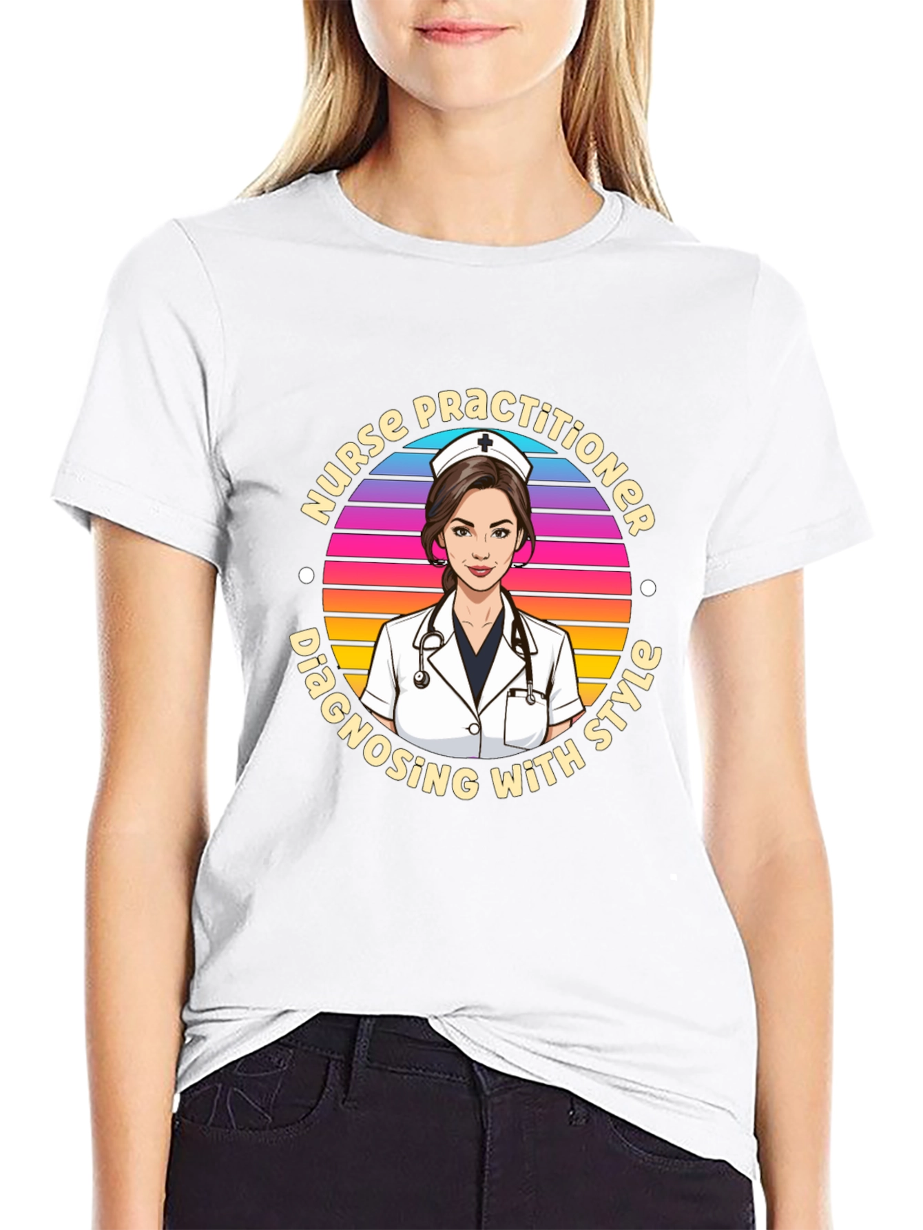 Nurse Practitioner Style Graphic T-Shirt