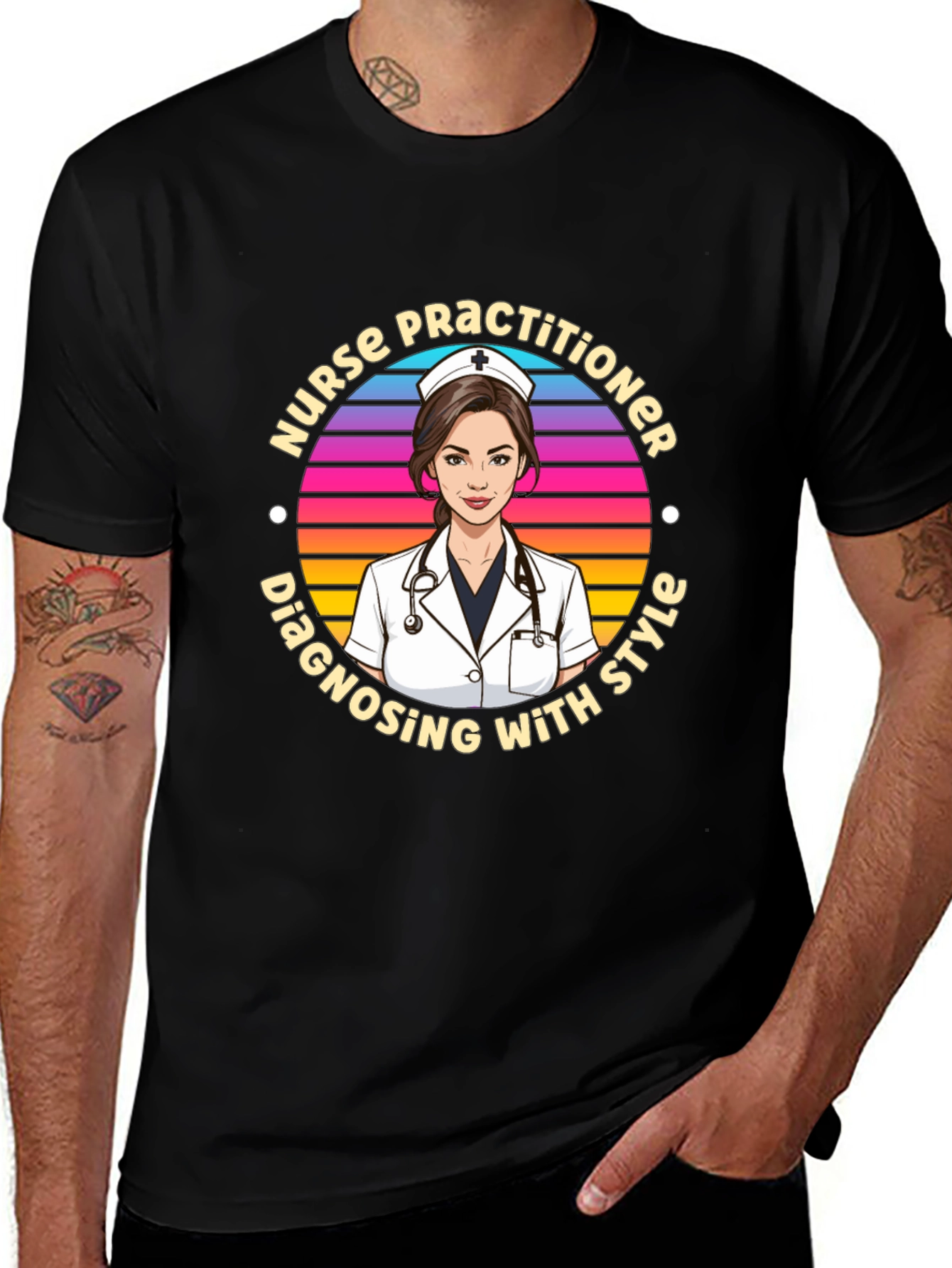 Nurse Practitioner Style Graphic T-Shirt