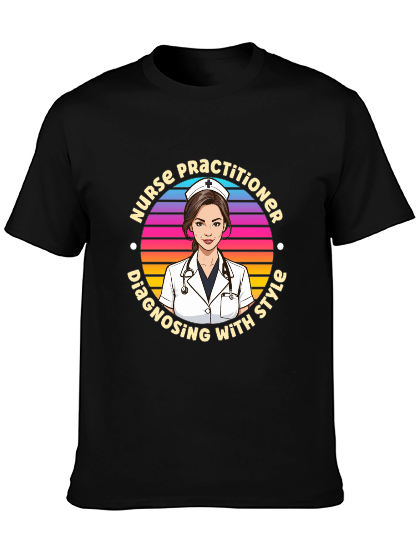 Nurse Practitioner Style Graphic T-Shirt