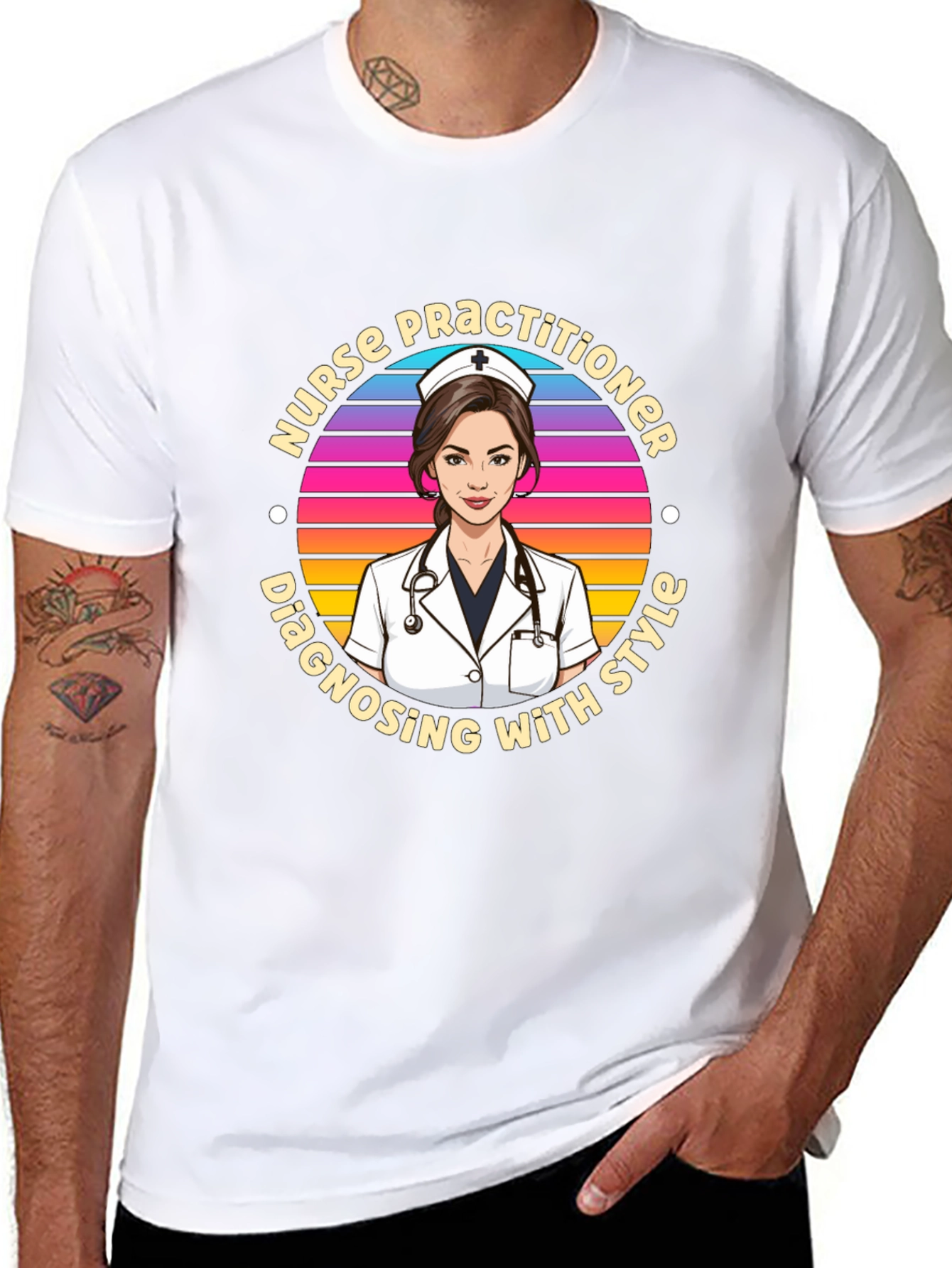 Nurse Practitioner Style Graphic T-Shirt