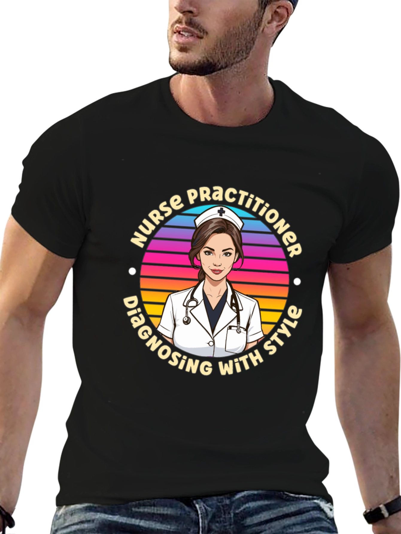 Nurse Practitioner Style Graphic T-Shirt