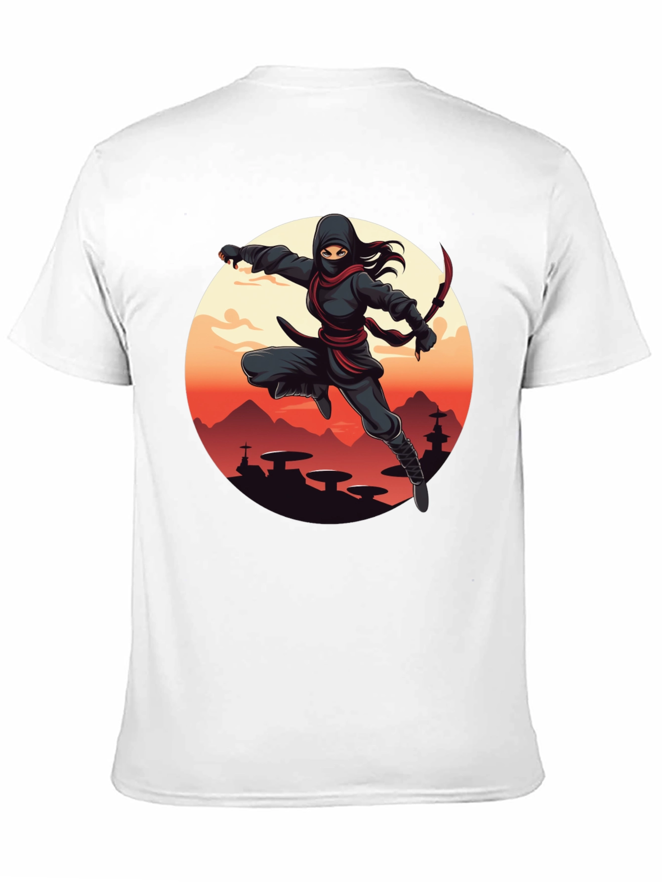 Ninja Graphic Tee - Unisex Black T-Shirt
