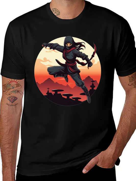 Ninja Graphic Tee - Unisex Black T-Shirt