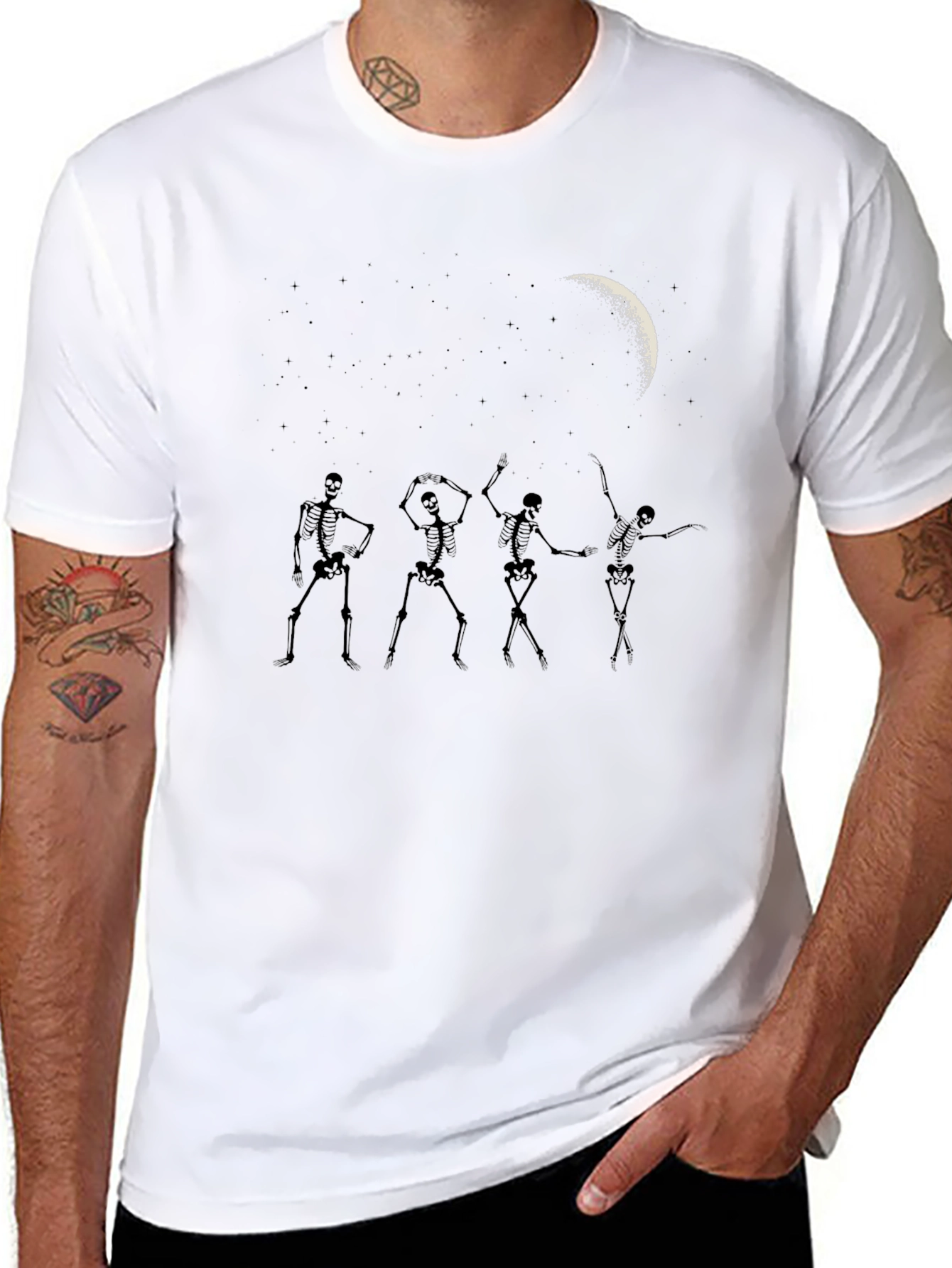 Skeleton Dance Crew Graphic T-Shirt