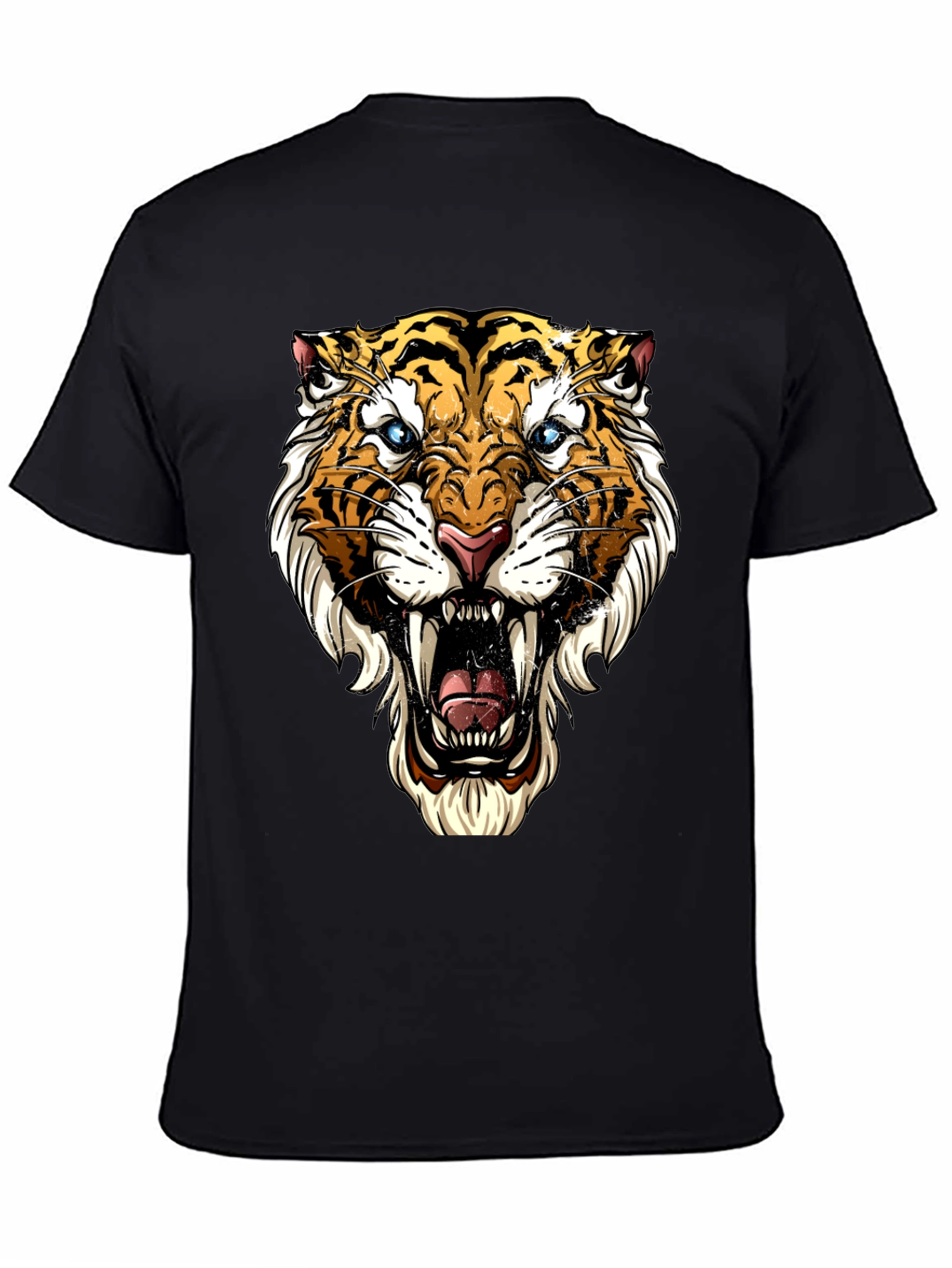 Roaring Tiger Graphic Tee - Bold Black T-Shirt